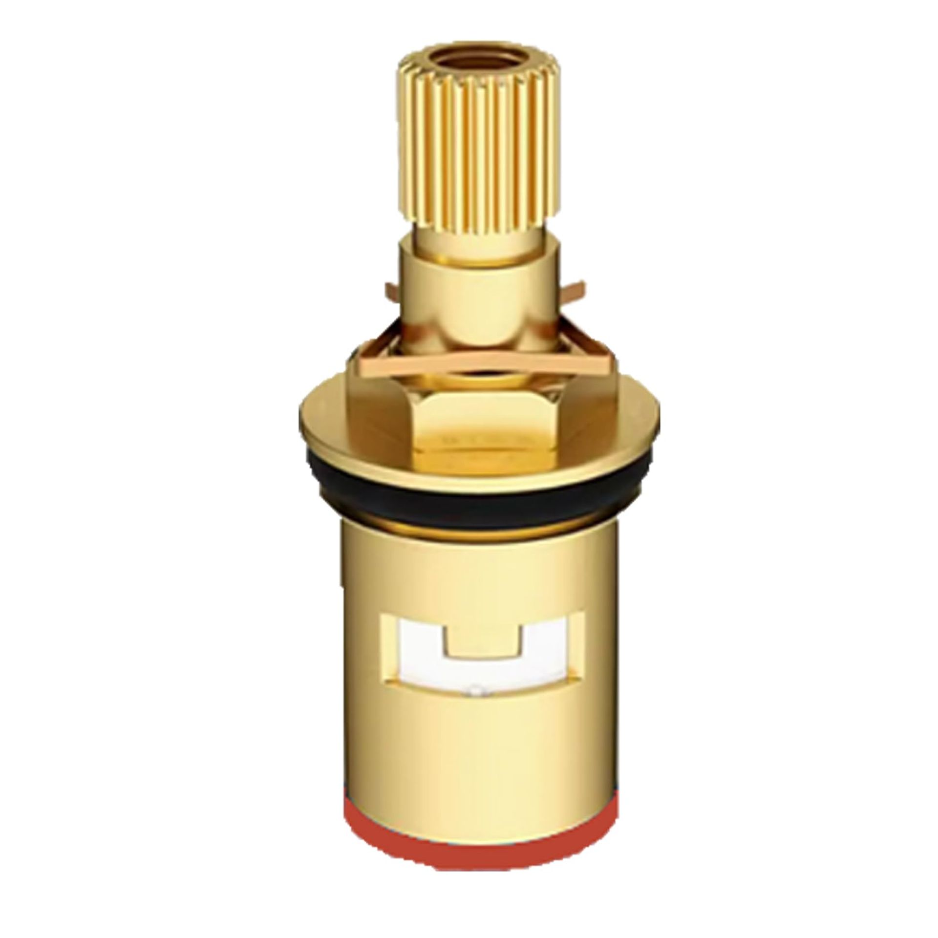 Brass Ceramic Tap Valve Cartridge Replacement - Clockwise Open for Hot Water