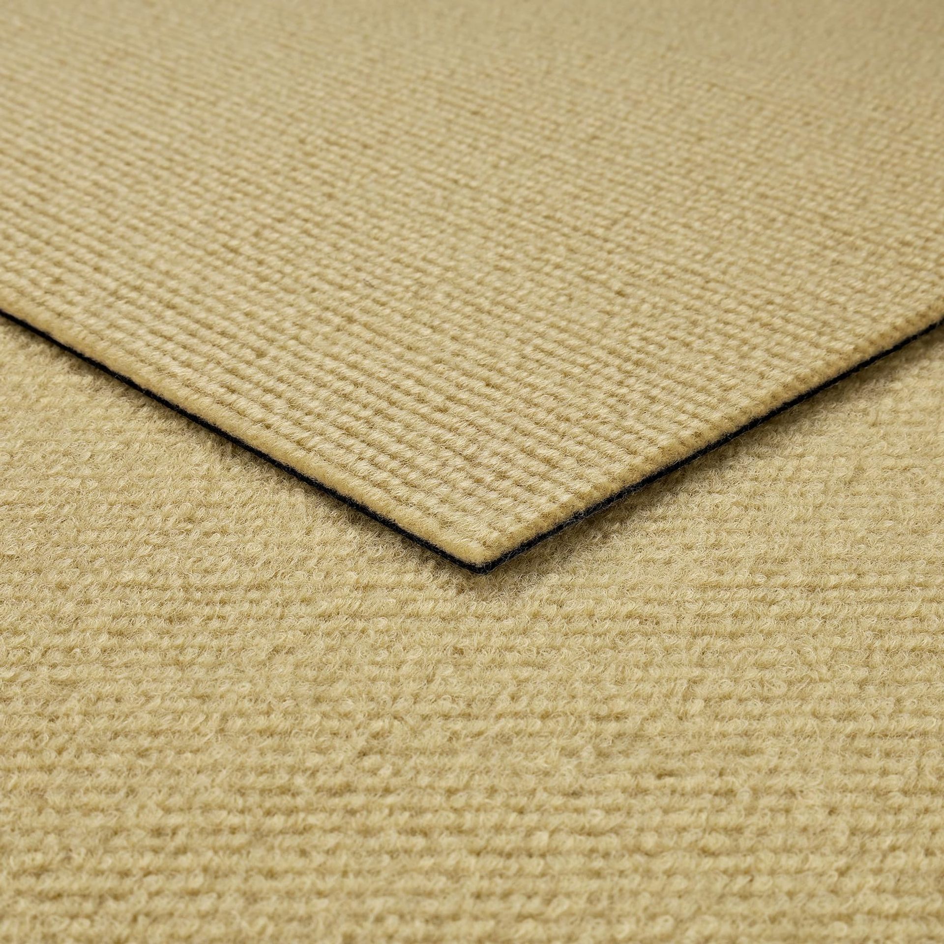 Self Adhesive Carpet Tiles Non Slip Square Floor Mats for Home and Office - Beige Brown 16 Carpet Tiles