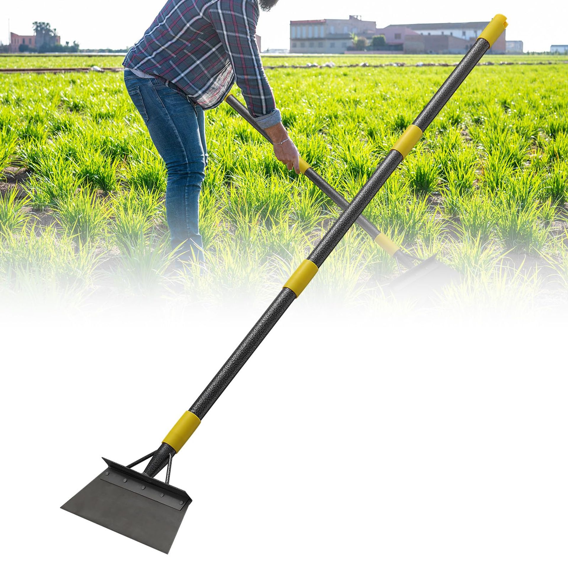 Multifunctional 152 cm Garden Shovel - Heavy Duty Weeding, Lawn Edging & Snow Removal Tool