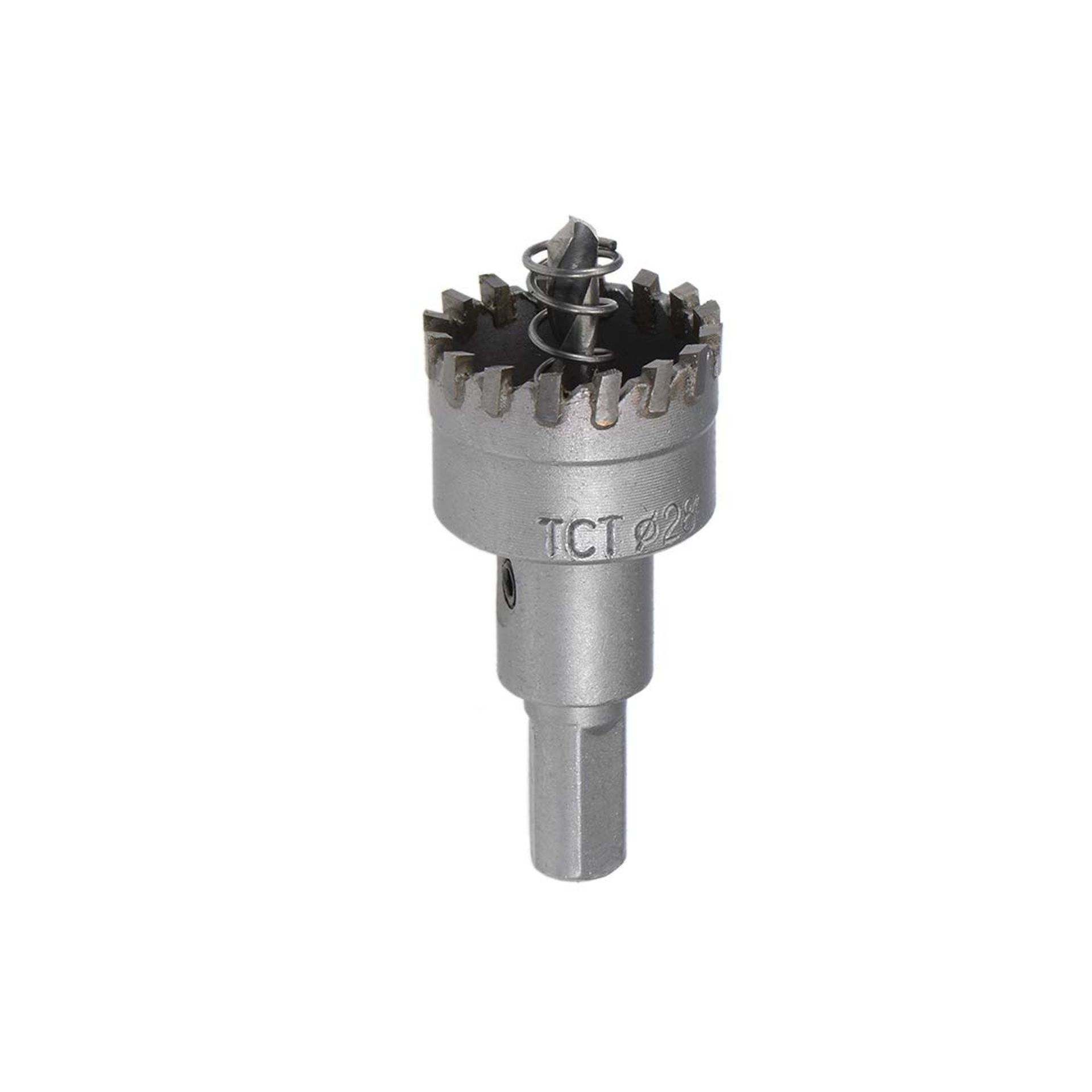 28mm Carbide Hole Cutter for Stainless Steel - High Density Carbide Tooth, 20mm Depth