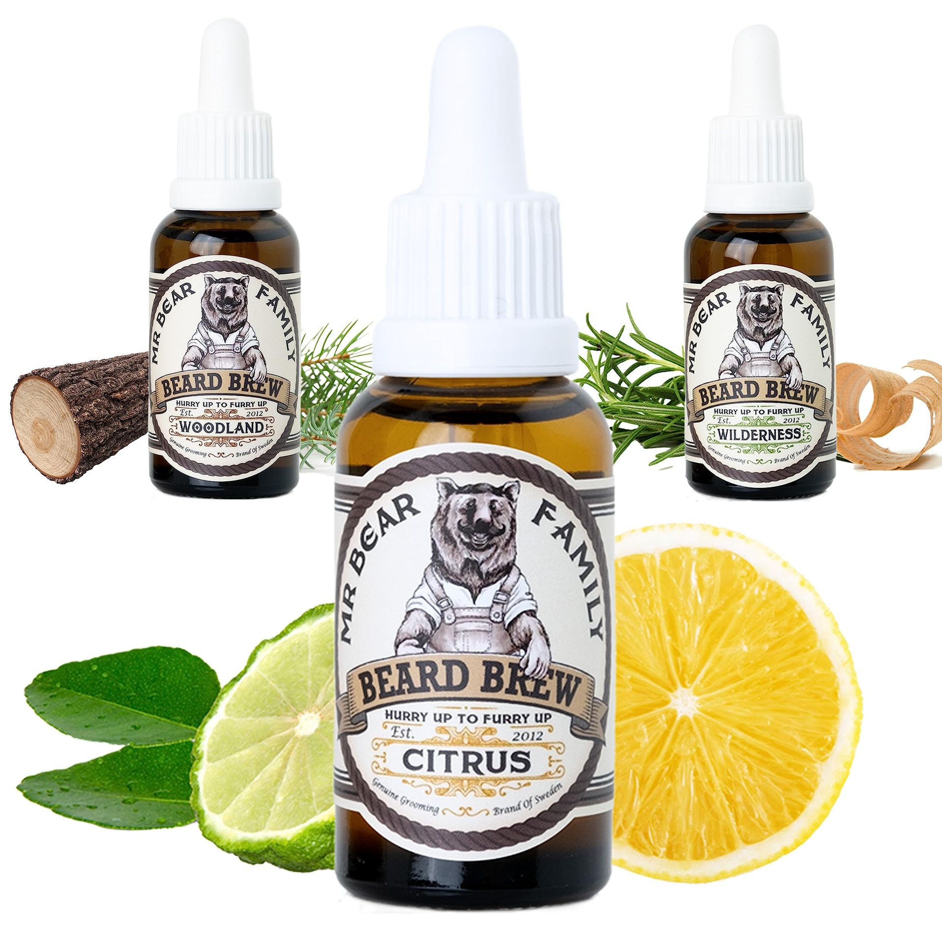Natural Beard Oil for Men - Wildfire Scented Moisturiser with Jojoba & Argan Oils, 30ml