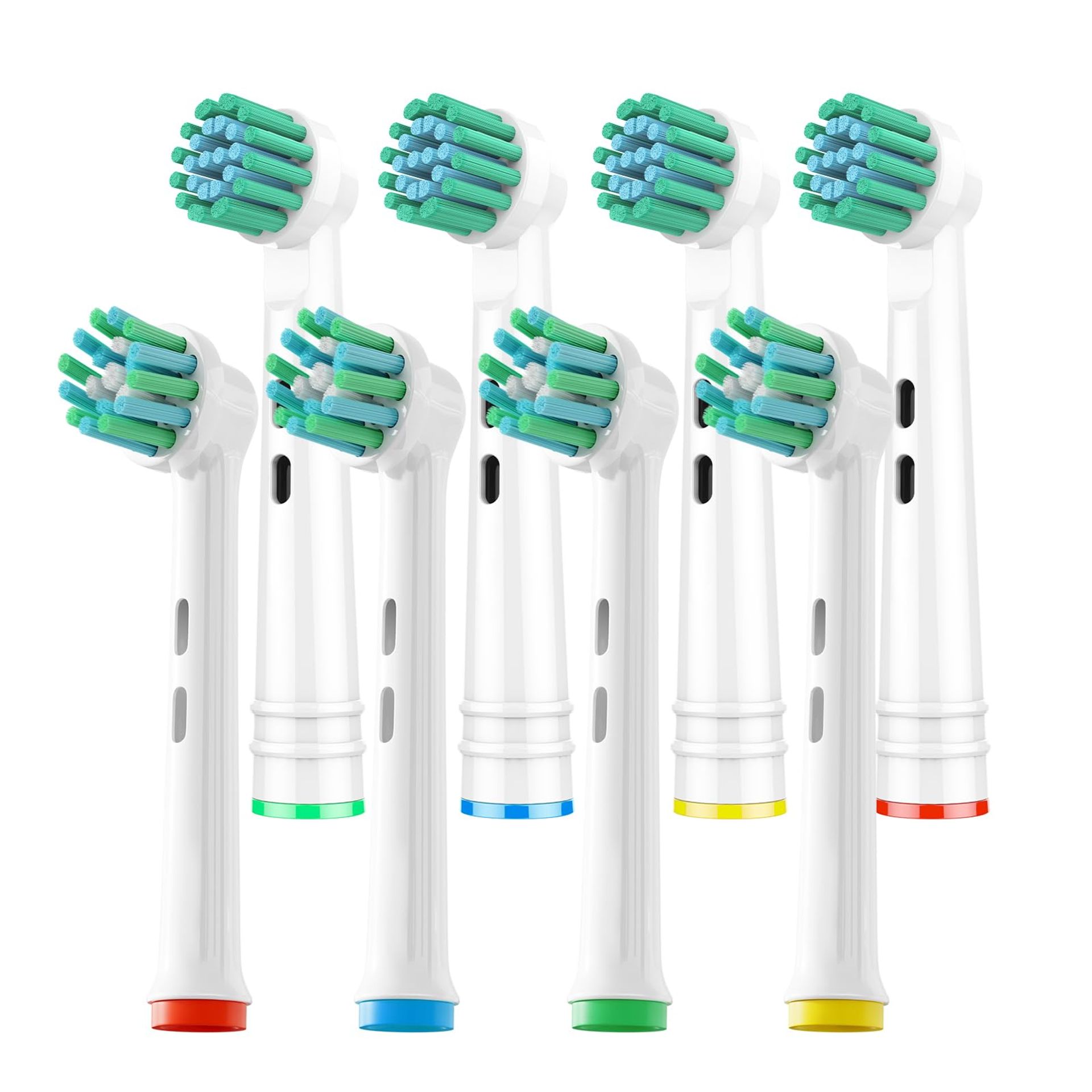 GENKENT 8 Pack Replacement Toothbrush Heads Compatible with Oral B Braun Pro 1000/500/1500/3000/5000/6000 Cross Action Head