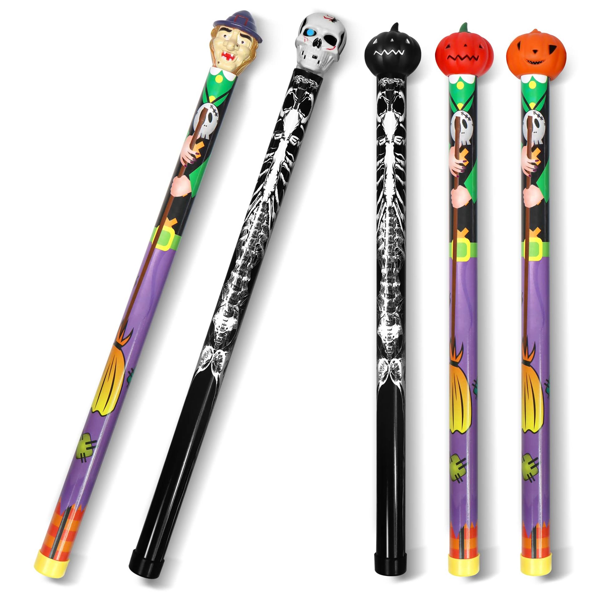 Halloween 16" Groan Tube Noisemakers 5 Pack - Fun Party Sound Makers for Kids & Adults