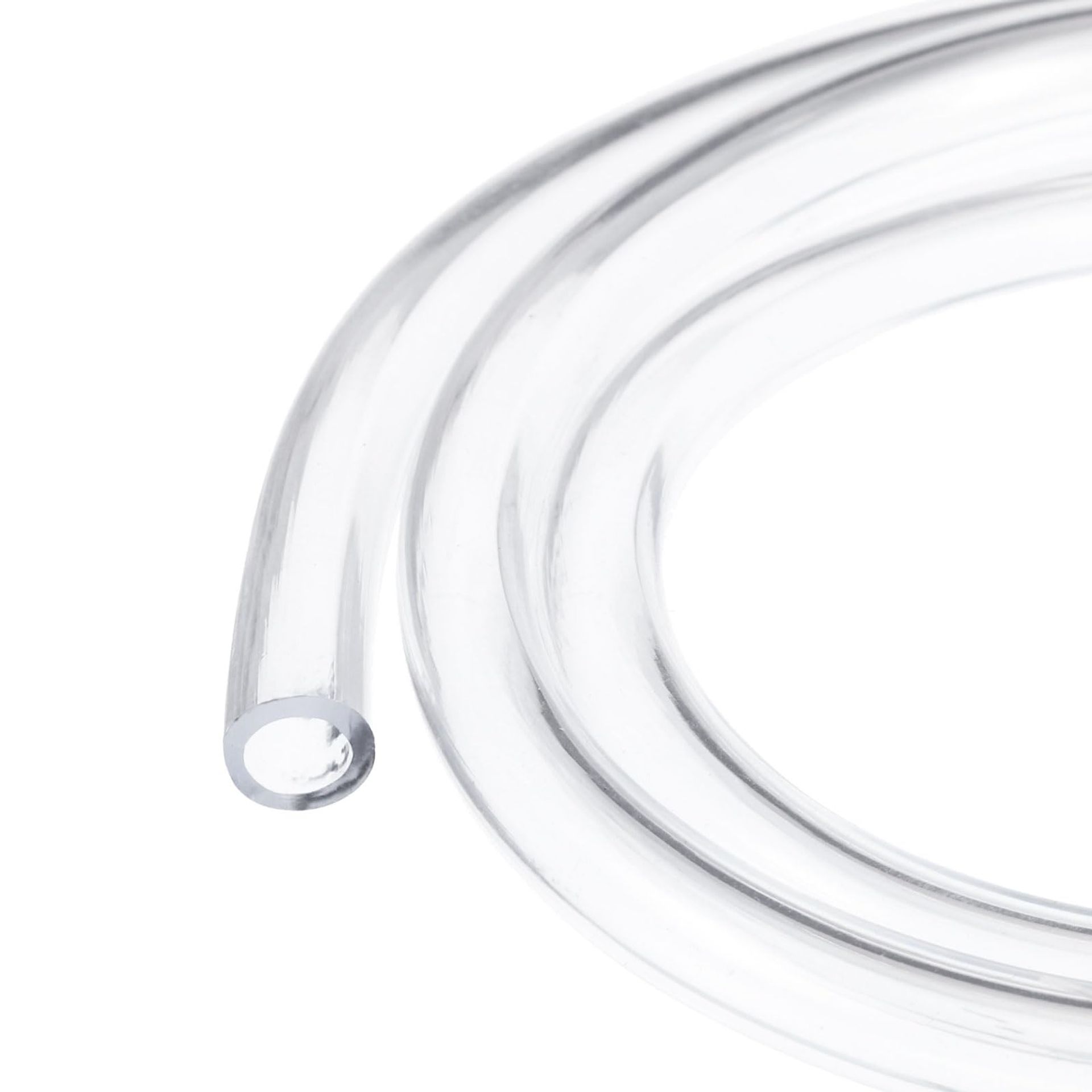 Clear PVC Vinyl Tube 10ft Lightweight Hose for Water, Air, Garden & Aquarium Use - 15.9mm ID x 20.6mm OD
