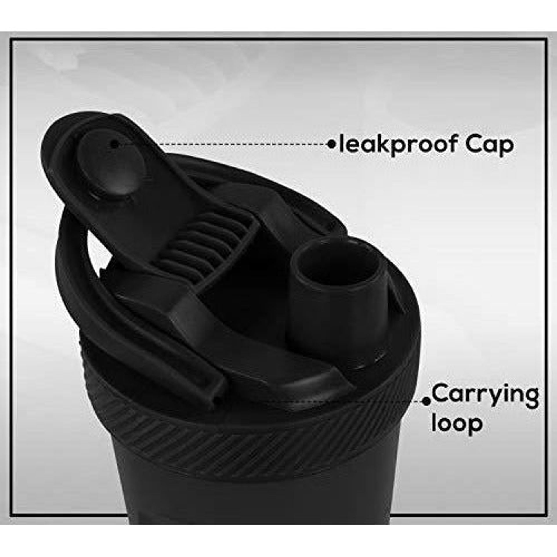 KICHLY  Set Of 2 Classic Protein Shaker Bottle  700 Ml  With Protein Shakes Perfect Fitness Workout Partner Black Clear - View #8