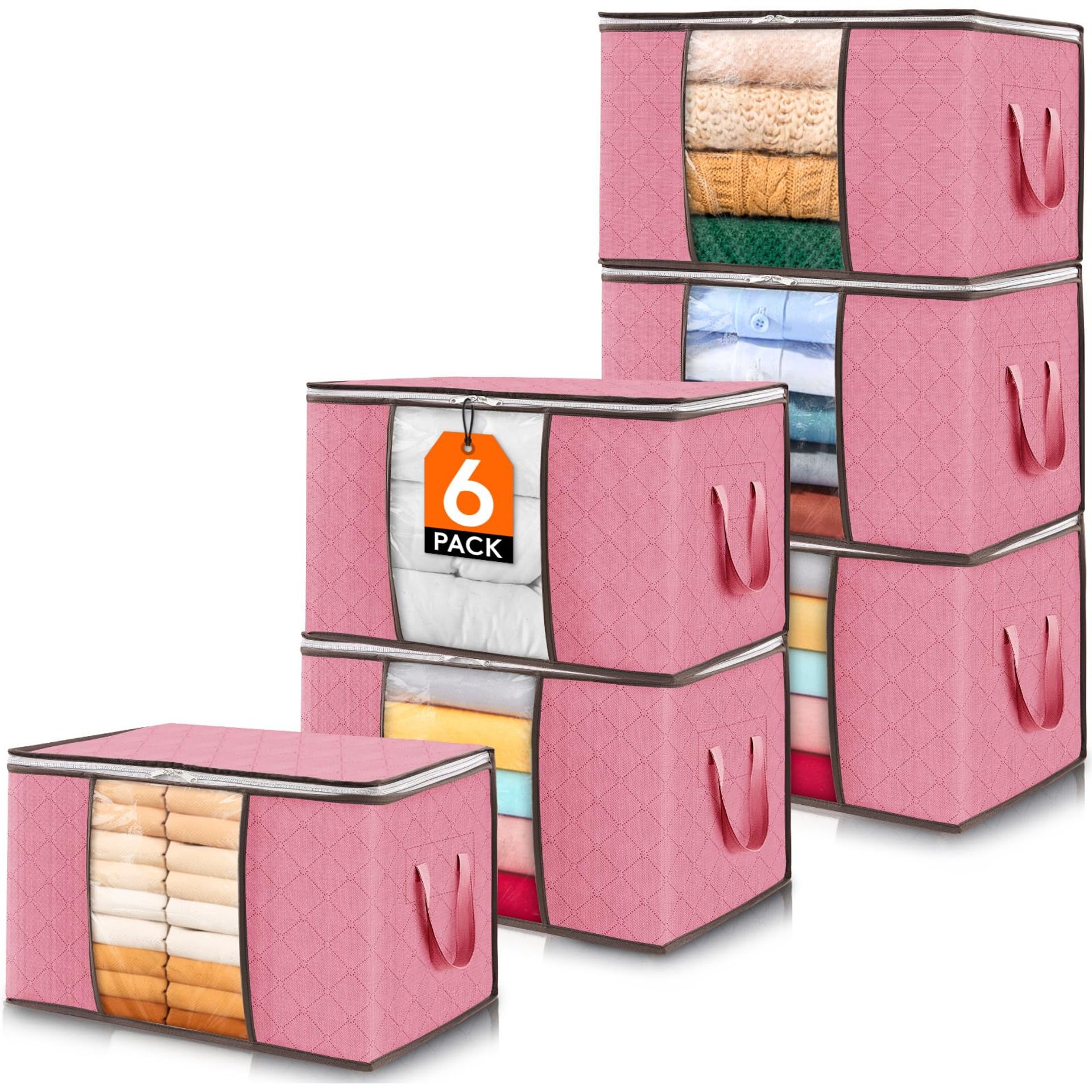 Lifewit Packs Clothes Storage Bag, Storage Bins for Clothes, 6 Pink £ 10.89 £14.99 SAVE 27 % Almost gone - + Add to Cart