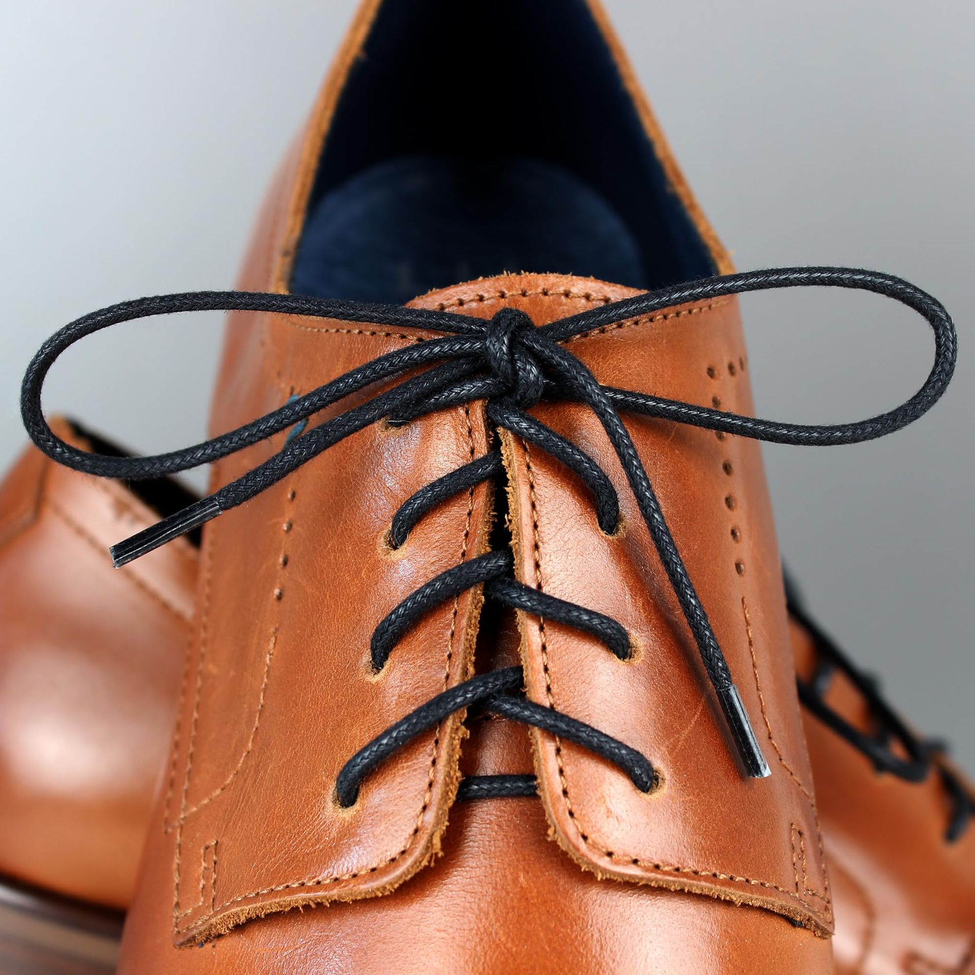 Laceter Pack Of 3 Premium Waxed Cotton Round Lace - Shoe Laces - Laces Fo