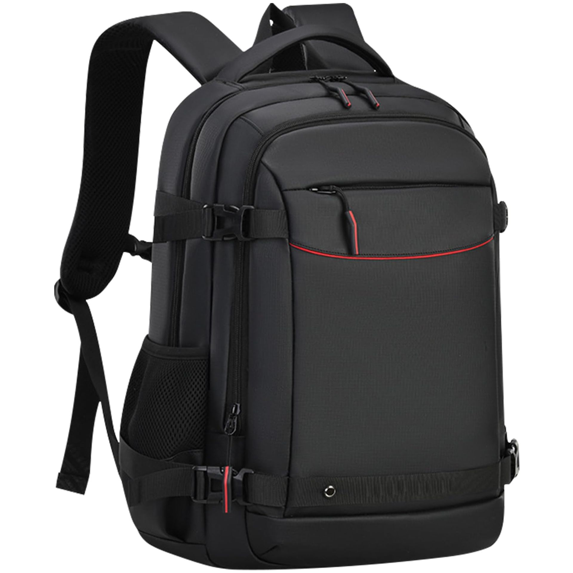 Laptop Backpack for Business, Travel & Work Water-Resistant with Laptop Compartment, USB Port & Trolley Sleeve - Black L