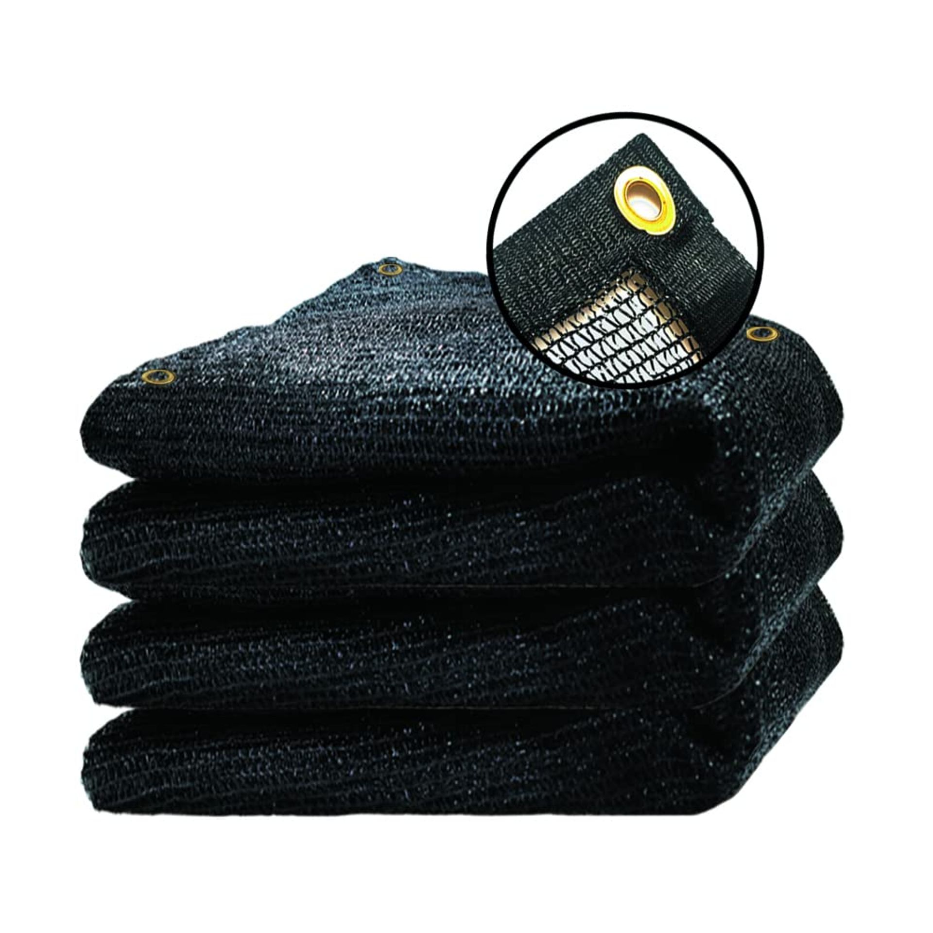 Garden Shade Cloth 40% Sun Protection Breathable Mesh with Grommets for Plants, Greenhouse & Outdoor Use - Black 3x4.5M