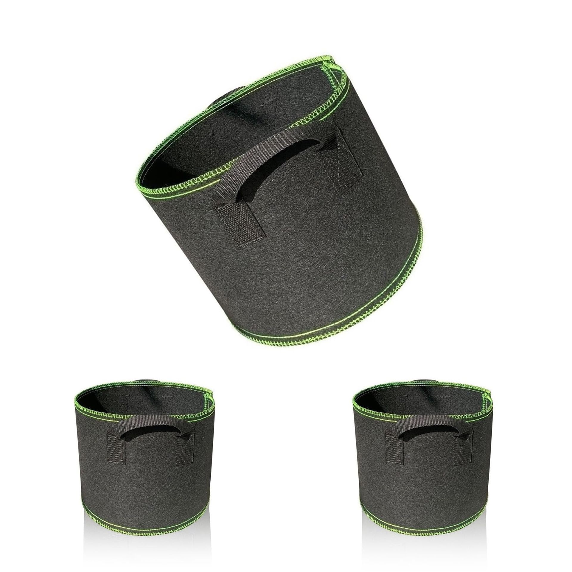 3-Pack 11L Grow Bags for Vegetables, Reusable & Breathable Plant Containers for Fruits, Flowers & More