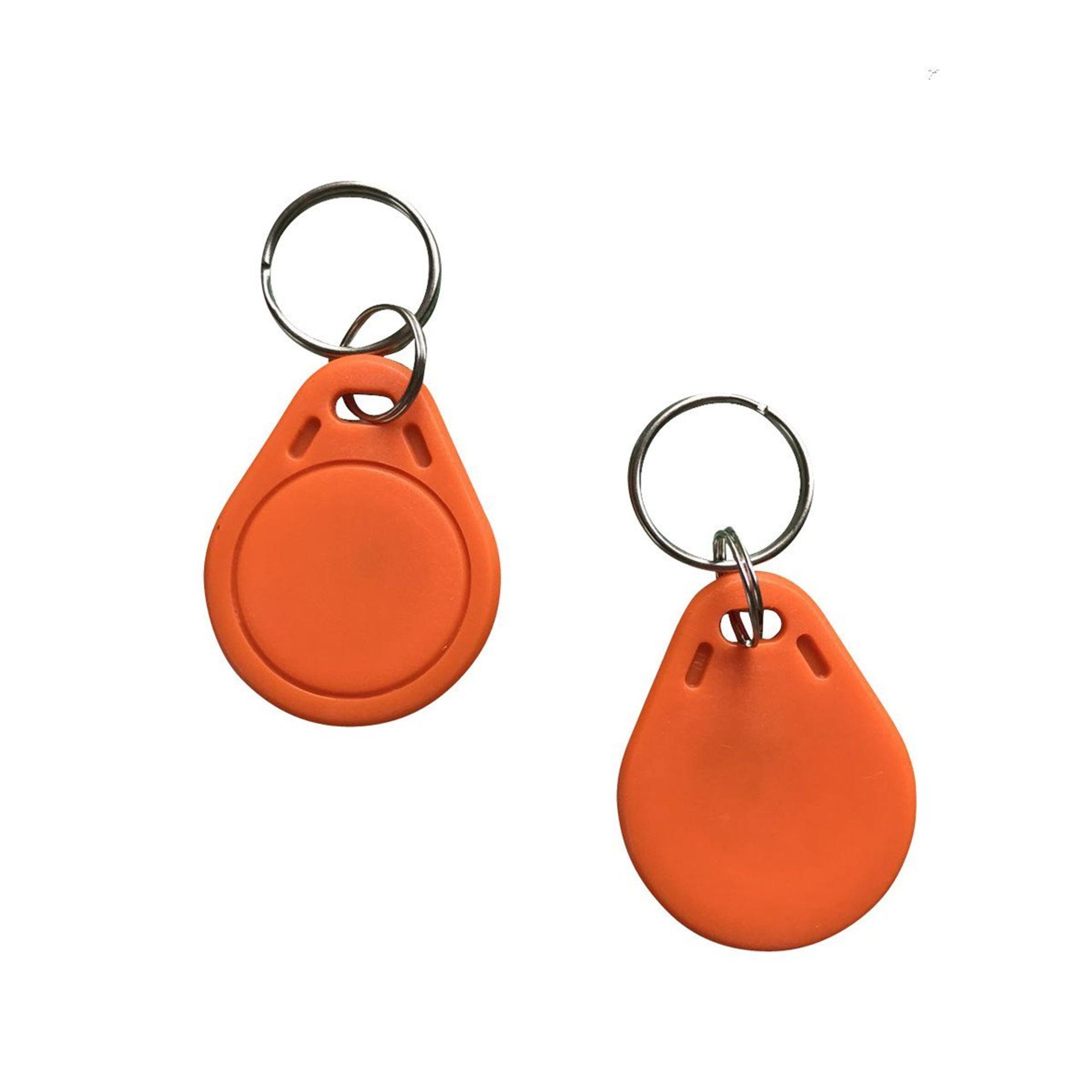 RFID Key Tags 13.56MHz ISO14443A Access Control Cards Pack of 100 - Orange M1