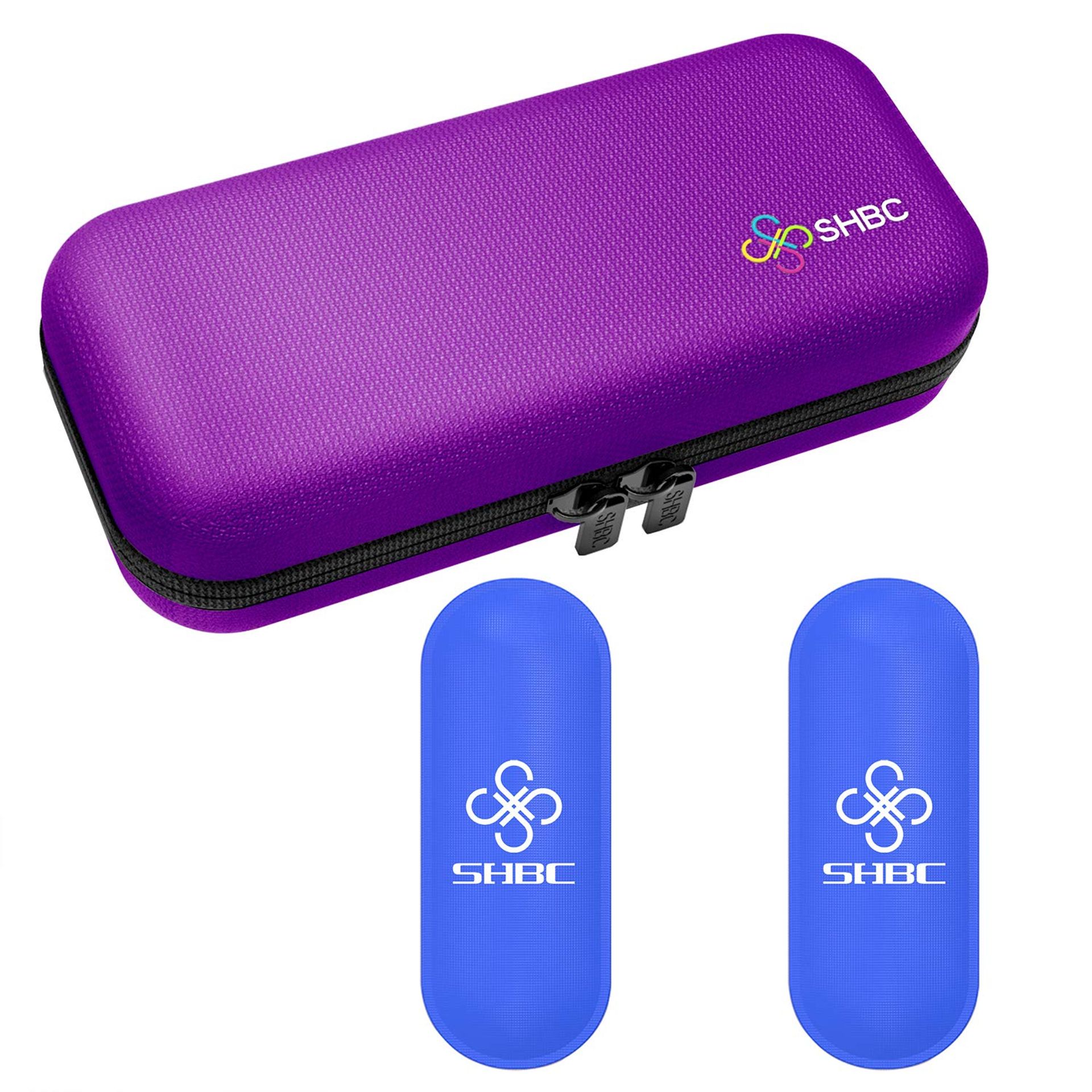 Insulin Cooler Case for Travel Diabetic Organiser Insulated Medical Bag with 2 Ice Packs - Purple 3 Count (Pack of 1)