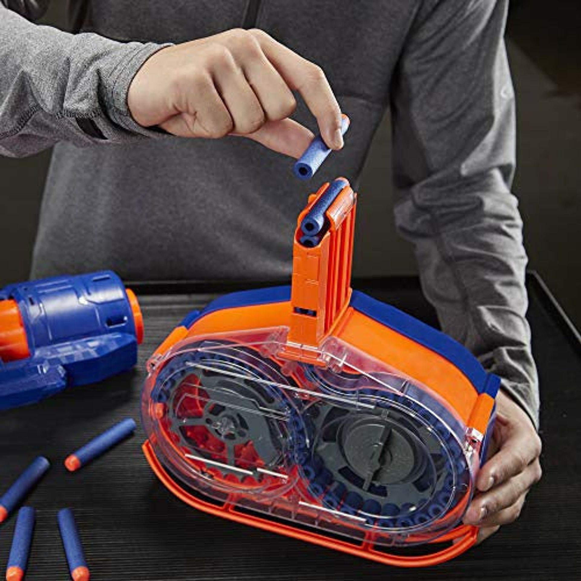 Nerf Elite Titan CS-50 Toy Blaster - Fully Motorised, 50-Dart Drum