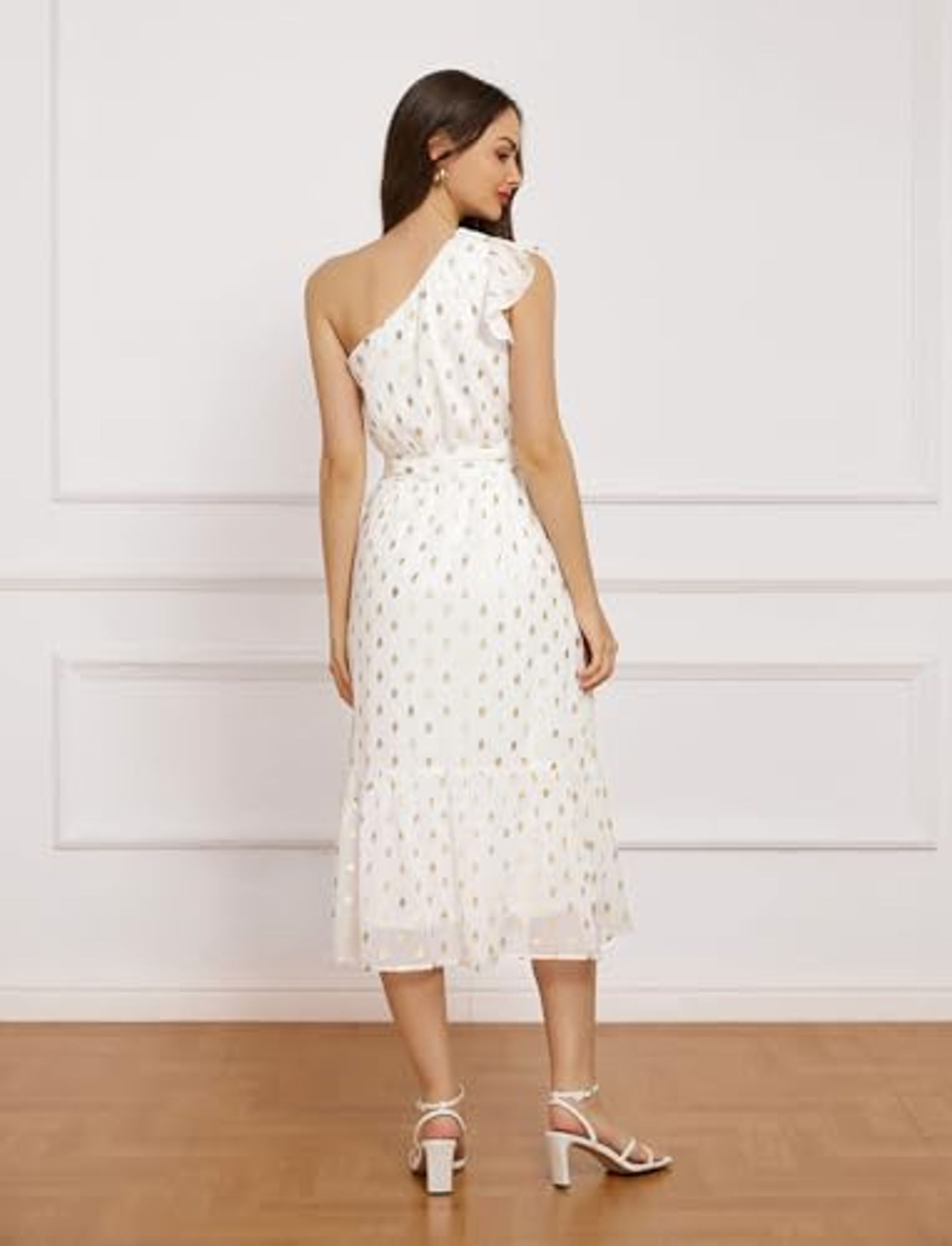 GRACE KARIN Women'S Summer Flowy A Line Dress Chiffon One Shoulder Tiered