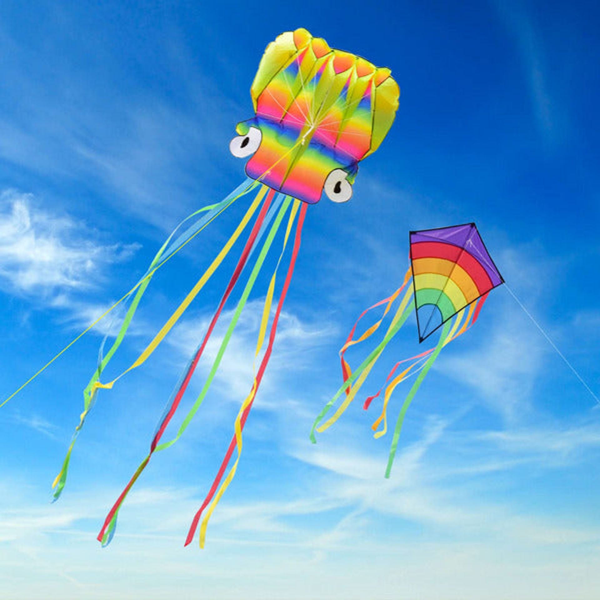 Kites For Adults Childrens Kites Rainbow Delta Kite Single Line Kite ...