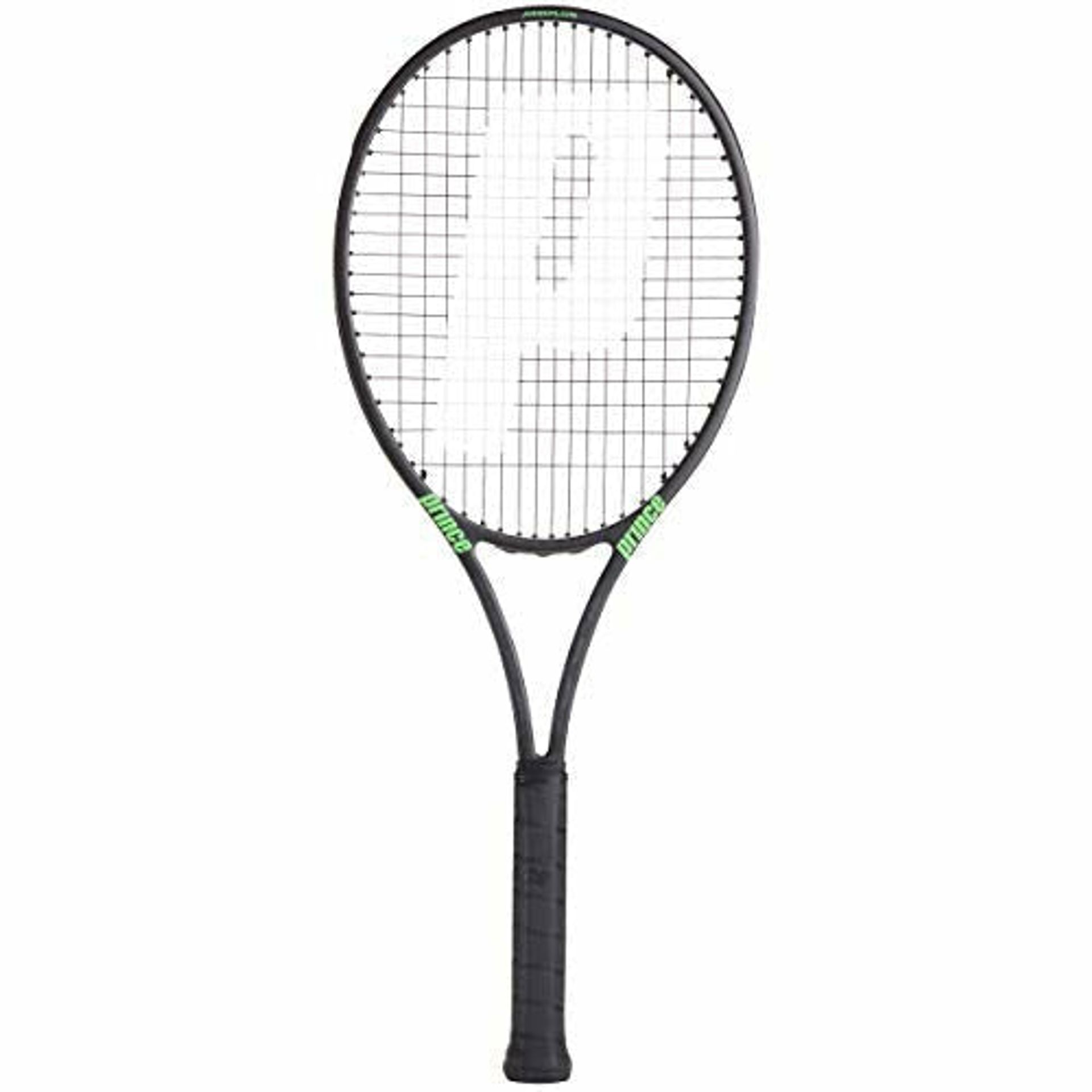 Prince Phantom Pro 100P Adult Tennis Racket, Black/Green, Grip 3