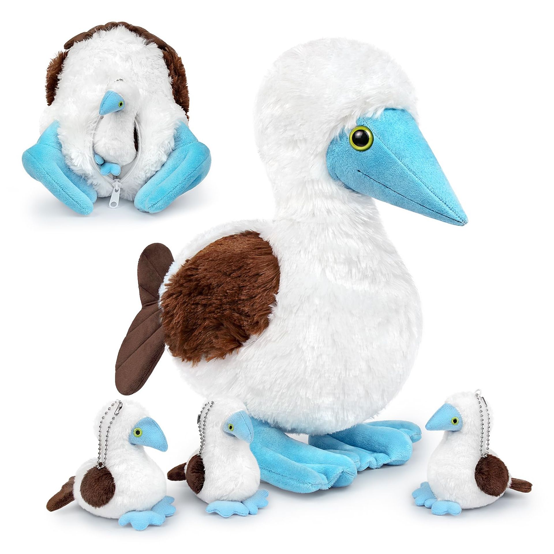 Blue Footed Booby Plush Toy 13.7 Inch – Super Soft Stuffed Animal, Cute Bird Design for Kids, Gifts & Home Décor