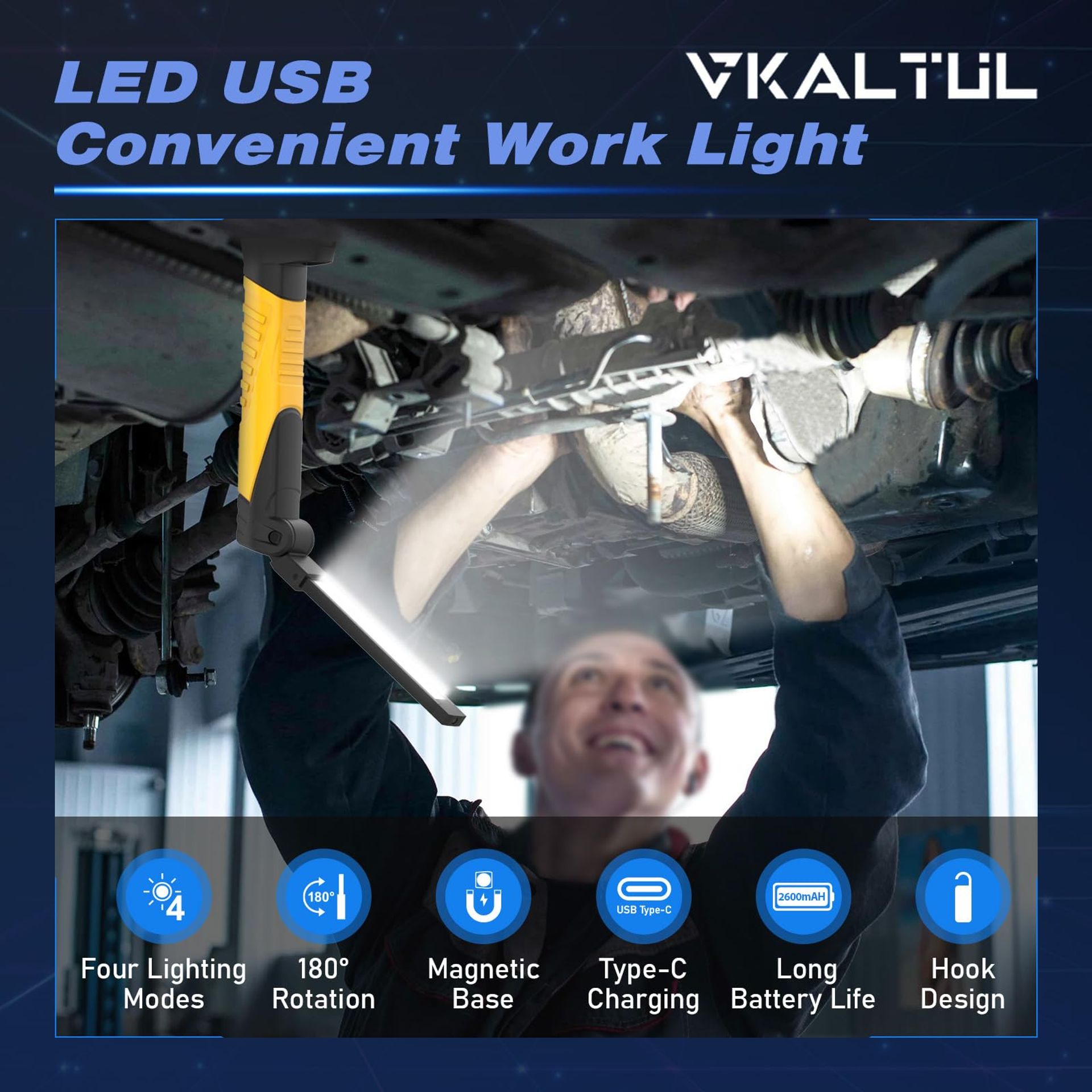 Rechargeable LED Inspection Work Light 650 Lumens