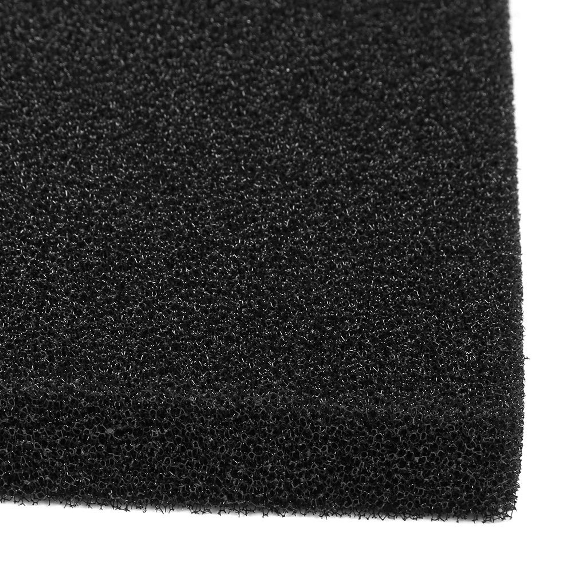 Aquarium Filter Biochemical Sponge High Permeability Reusable Foam Mat - Black 50x50x4cm Coarse Hole