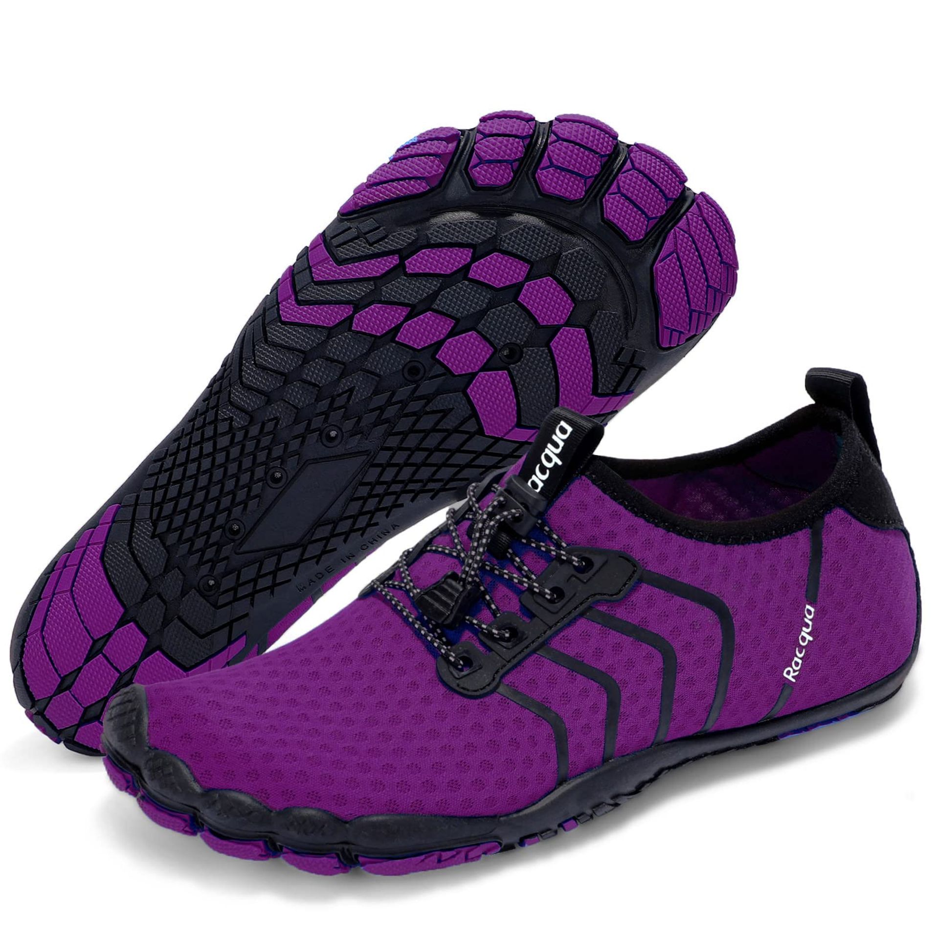 Water Shoes for Women Quick Dry Barefoot Swim & Hiking Shoes - Purple EU 40 UK 7.5