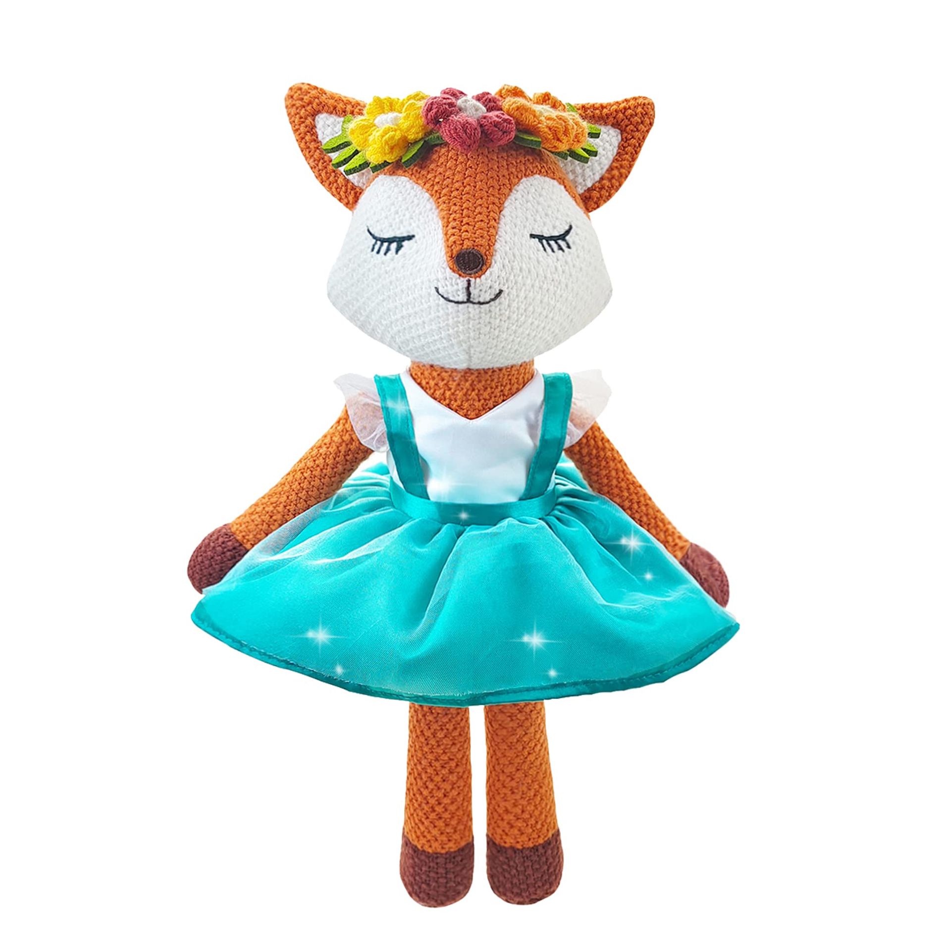 Unicorn Stuffed Animal Plush Toy Soft Cuddly Unicorn Decoration Gift for Girls Kids - Orange 17 Inch