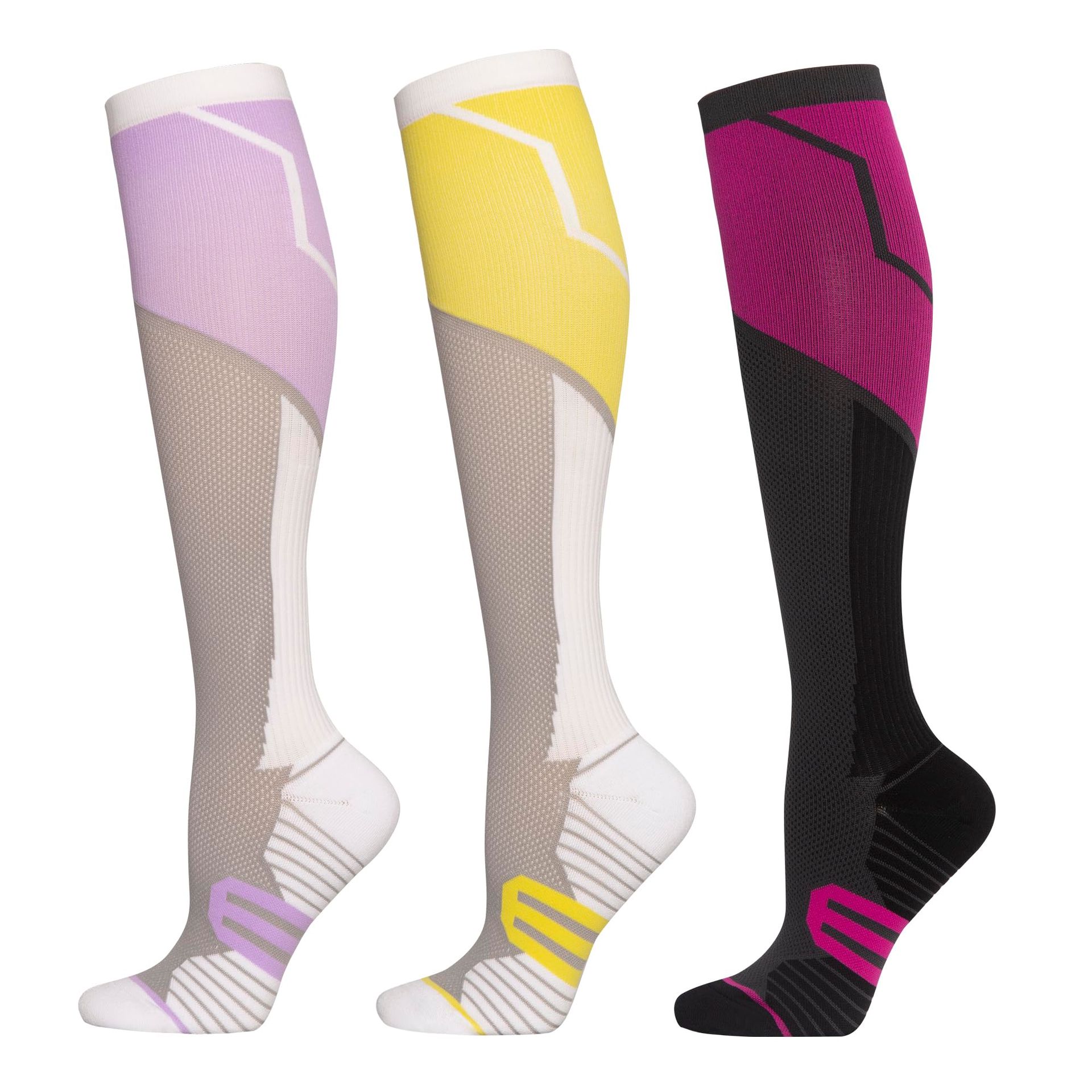 SHYL~JIER 20-30mmHg Compression Socks for Men & Women - Medical, Travel, Fitness & Maternity Support