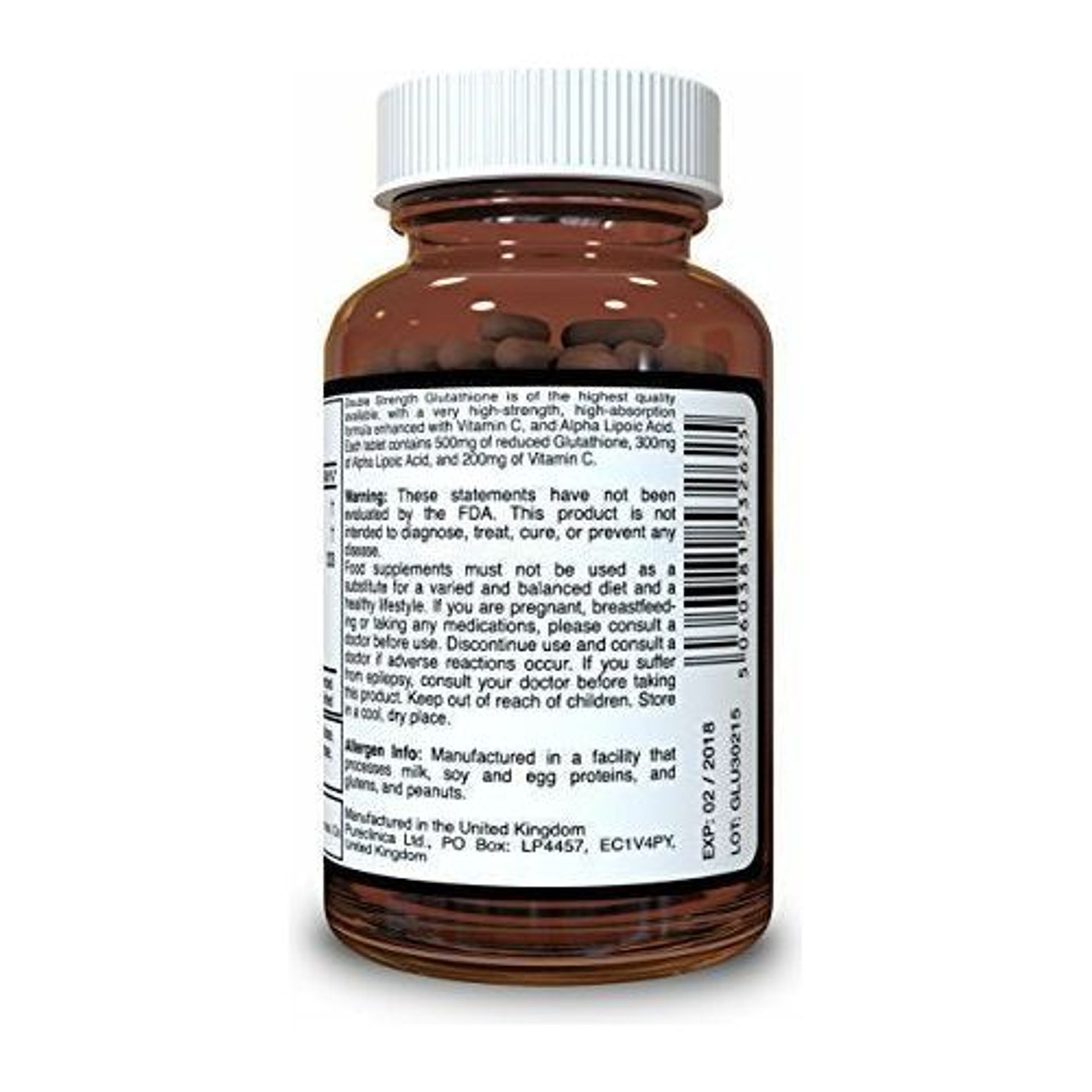 Double Strength Glutathione 1000mg X 360 Tablets (60 Tablets Per Bottle,
