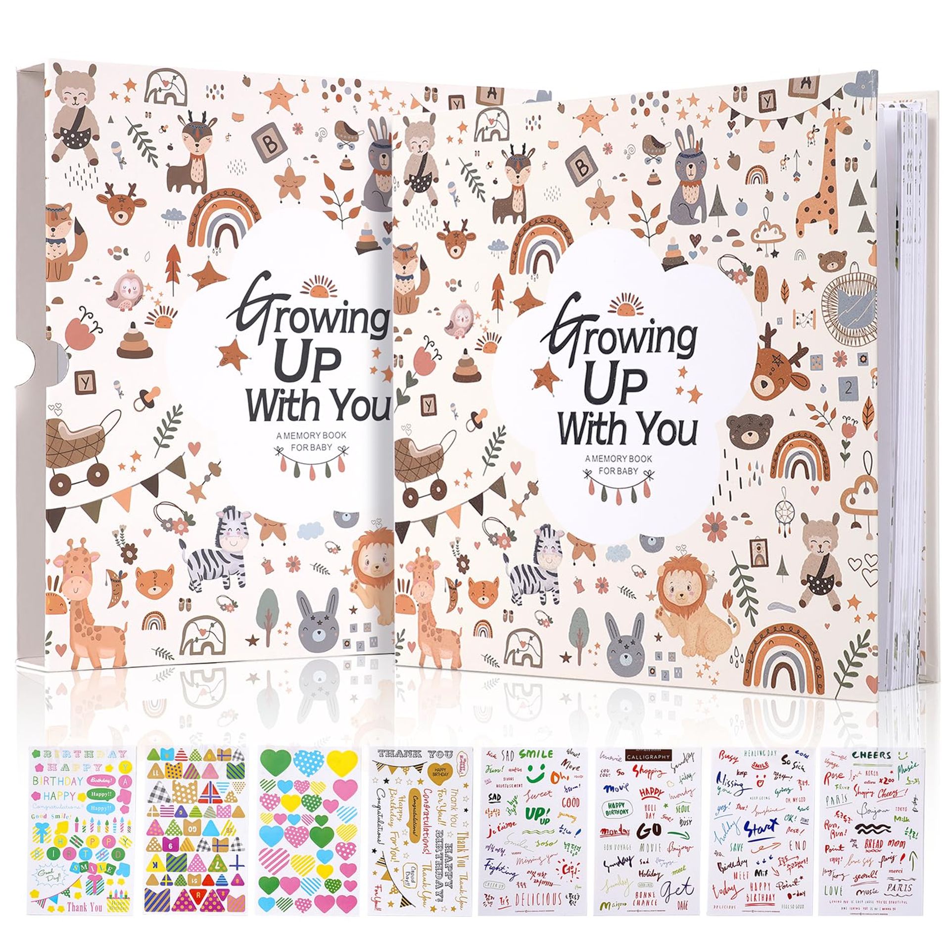 Baby Memory Book and Pregnancy Journal,248 Pages Babi Record Book From Birth to Baby's First 5 Years,Baby Milestone Book for Boys Girls-Baby Journal for Monthly Birthdays, Newborn Gifts