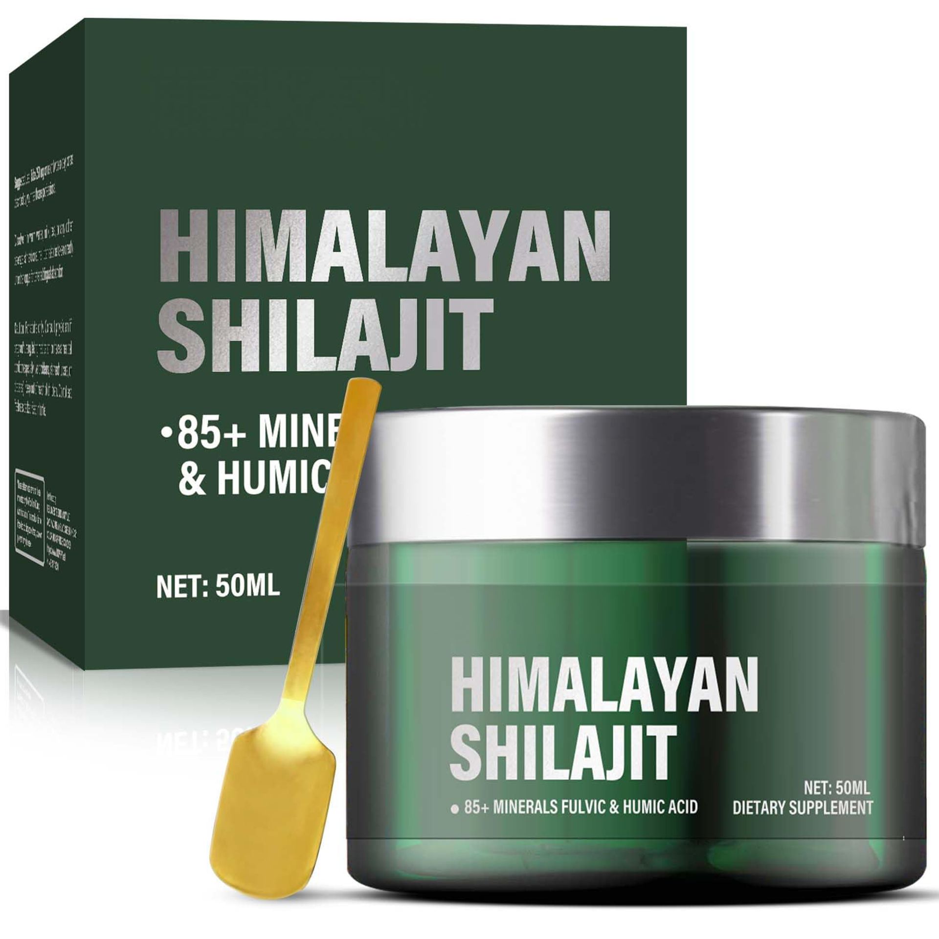 Pure Himalayan Shilajit Resin with Fulvic Acid & 85+ Minerals for Energy Boost & Immune Support