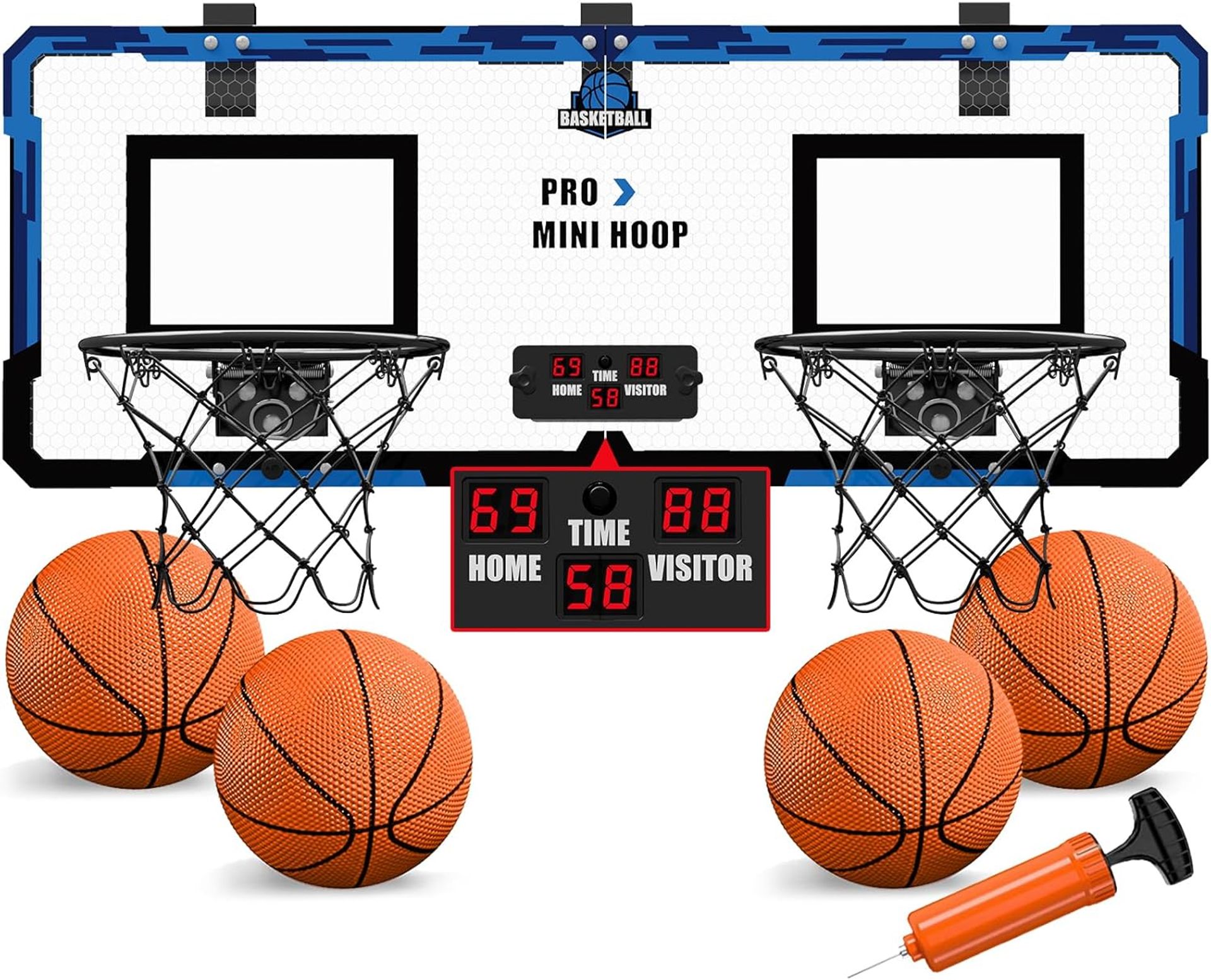 Outsunny schommelset voor kinderen, met voetbaldoel en basketbalring