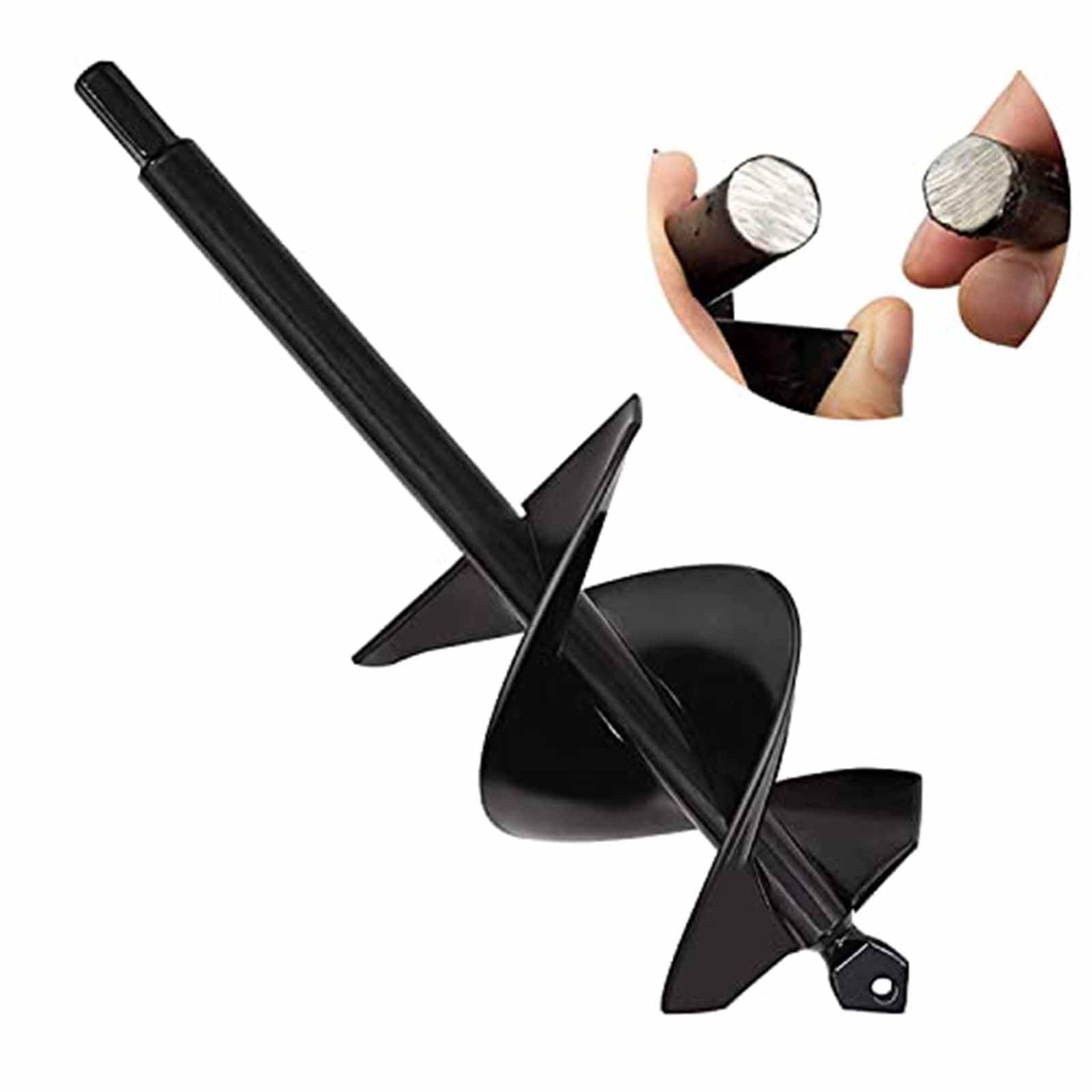 Heavy Duty Garden Auger Drill Bit for Fast Planting - Ideal for Bulbs & Seedlings, 8x30cm