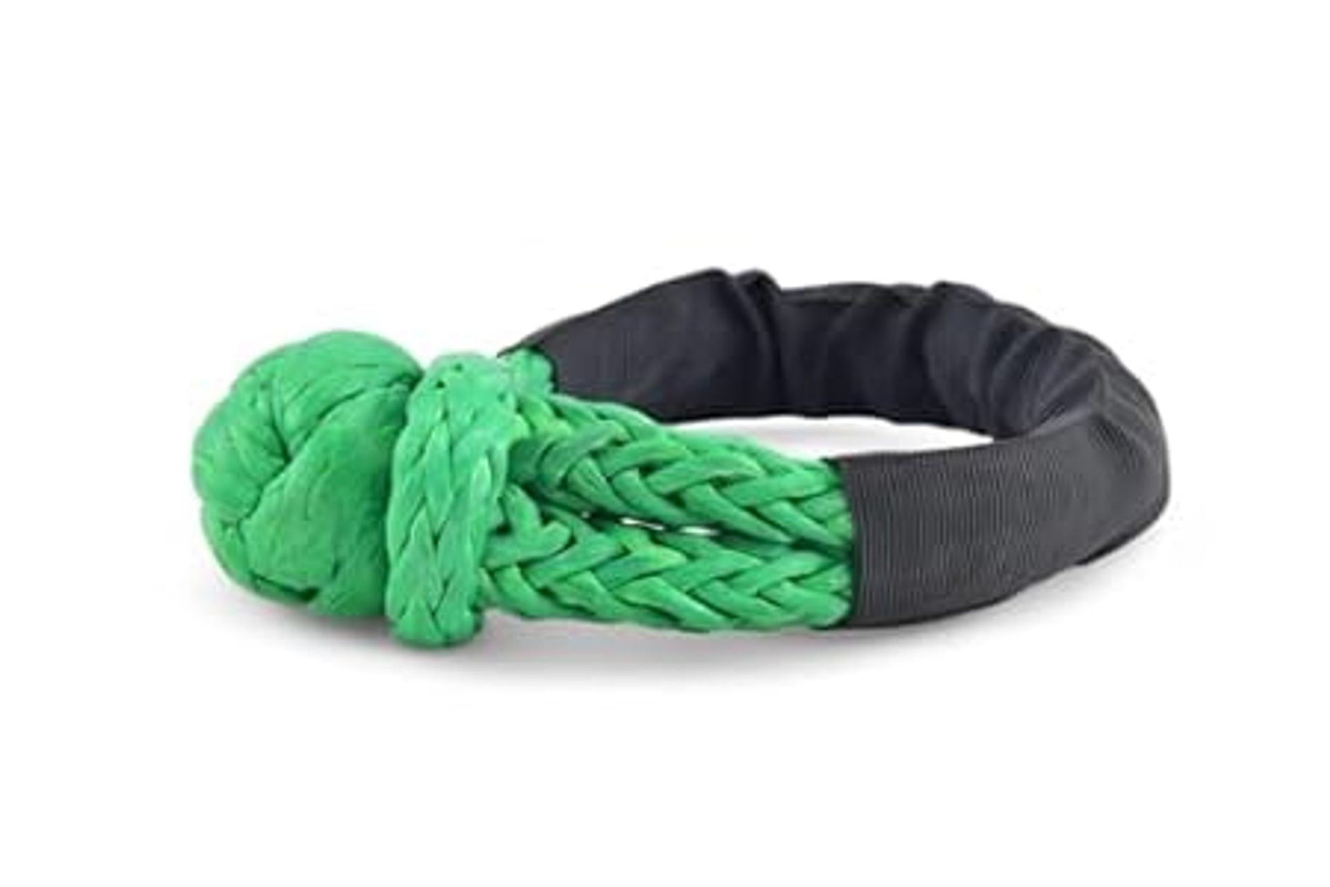 UHMWPE Soft Shackle Heavy-Duty Synthetic Rope for Towing, Recovery, Off-Road 4x4, Sailing, ATV - Green 12mm