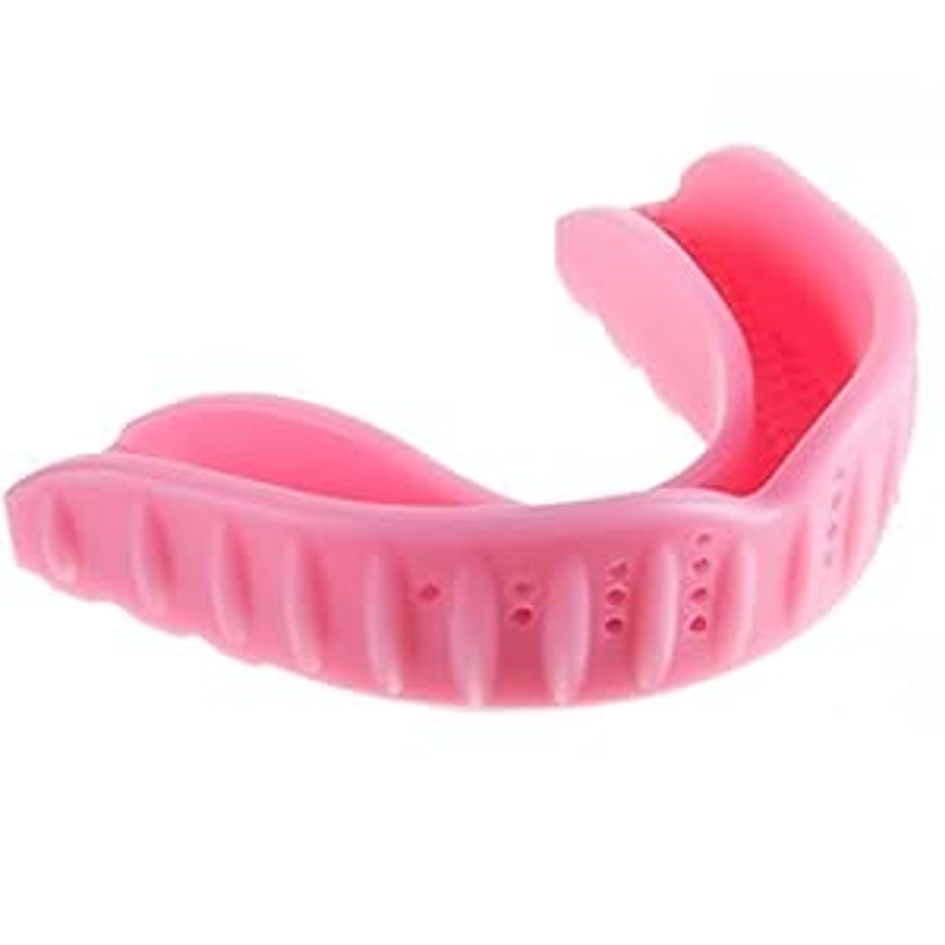 Sports Mouth Guard for Boxing, Rugby, Hockey & Football with Case, Adult Fit - Pink 1 Pack