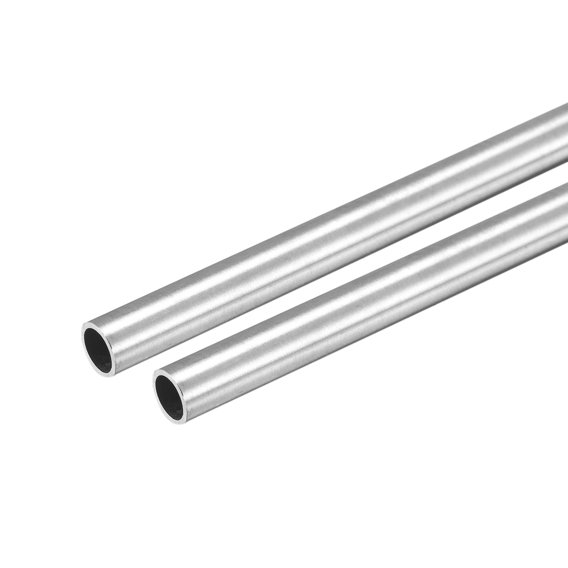 sourcing map 304 Stainless Steel Round Tube 8mm OD 0.8mm Wall Thickness 300mm Length 2 Pcs