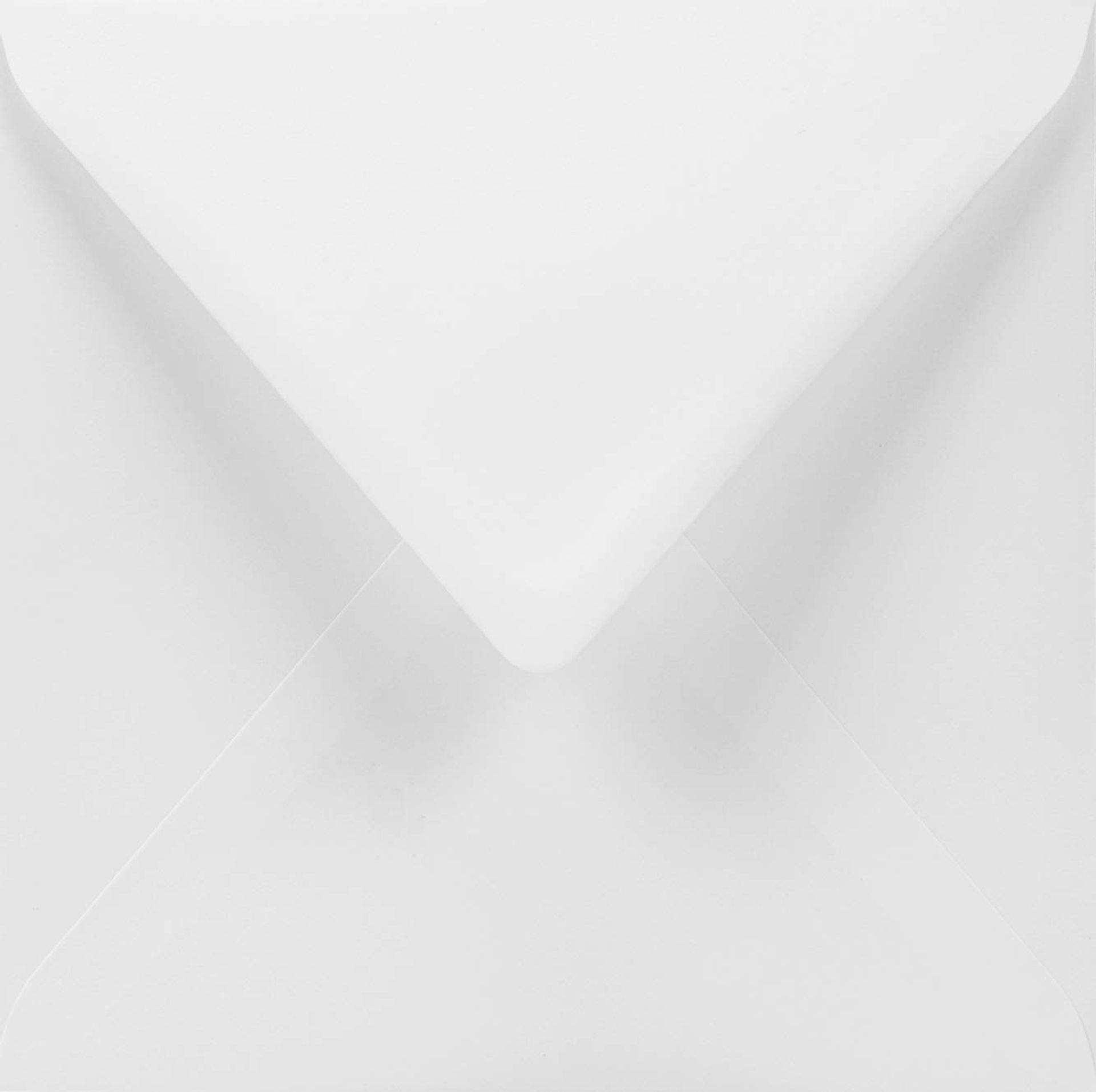 Elegant 50 White Square Envelopes 155x155mm for Weddings & Invitations