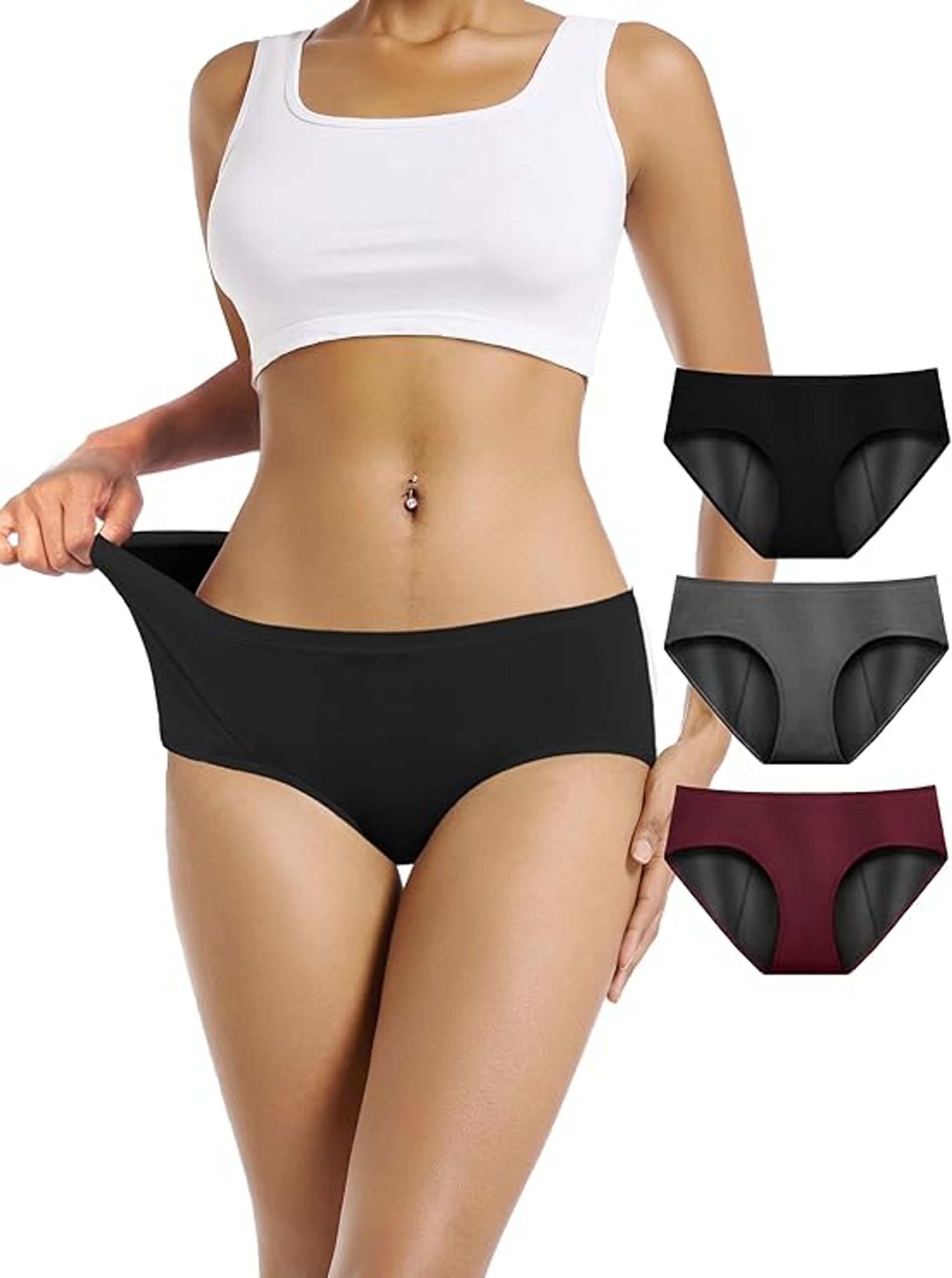 Women's Period Pants for Heavy Flow – Soft Absorbent Leak-Proof Incontinence & Maternity Underwear XXL