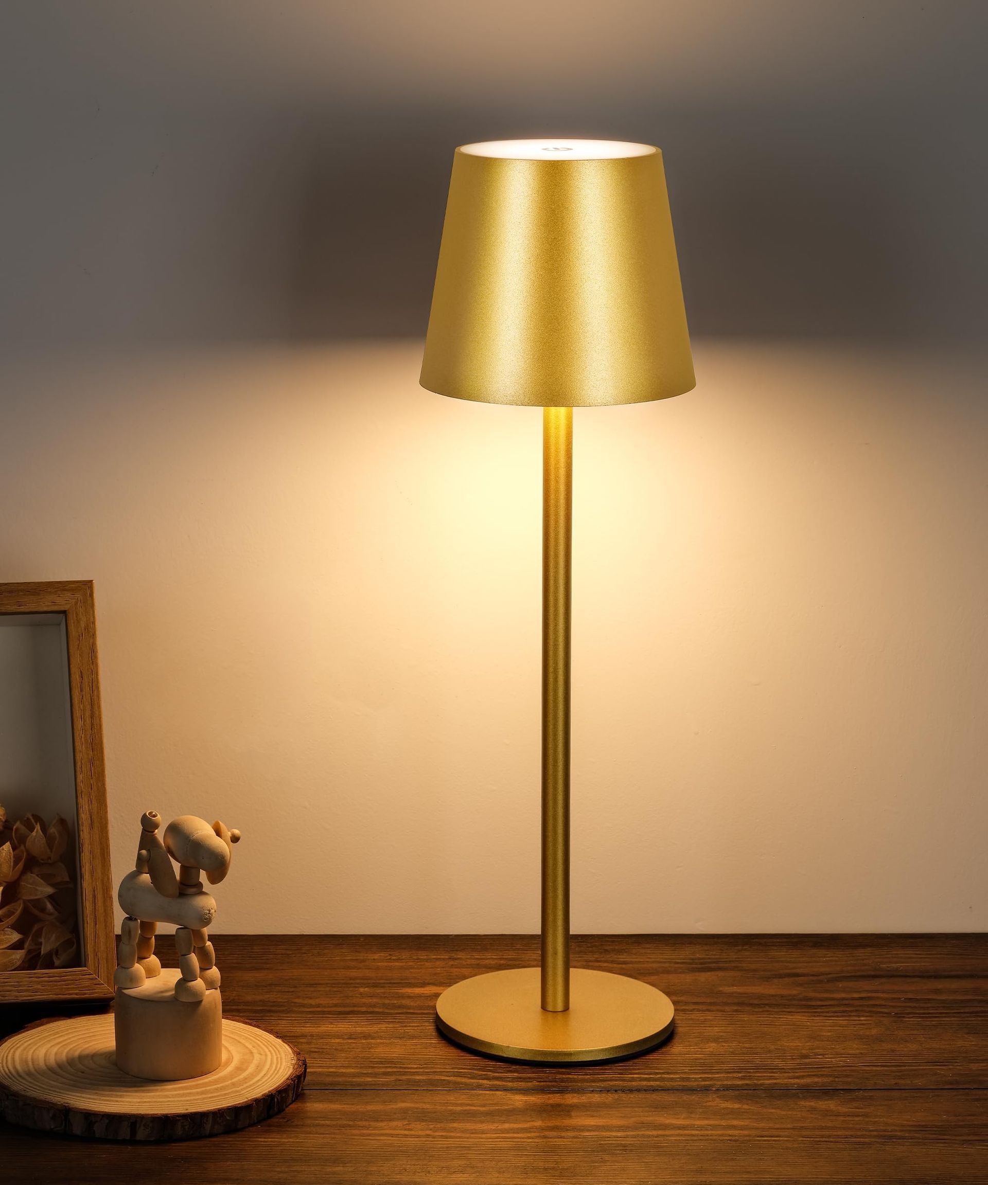 Rechargeable Cordless Table Lamps, 2 Pack with 3 Lighting Modes, 5200mAh Battery, Touch Control & Waterproof IP54 Design for Home & Garden