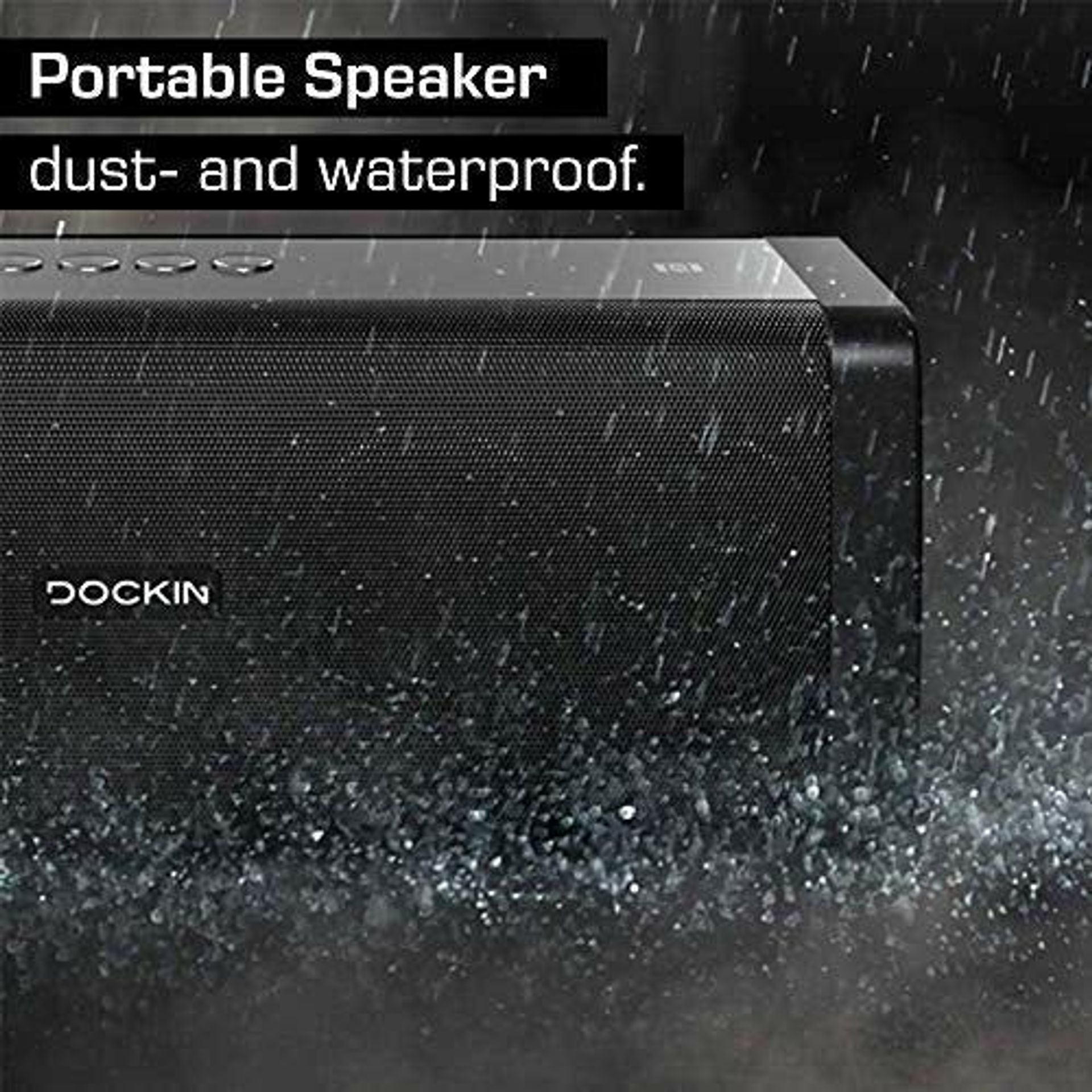DOCKIN D FINE+ 50W Bluetooth Speaker For Indoor/Outdoor - Hi-Fi