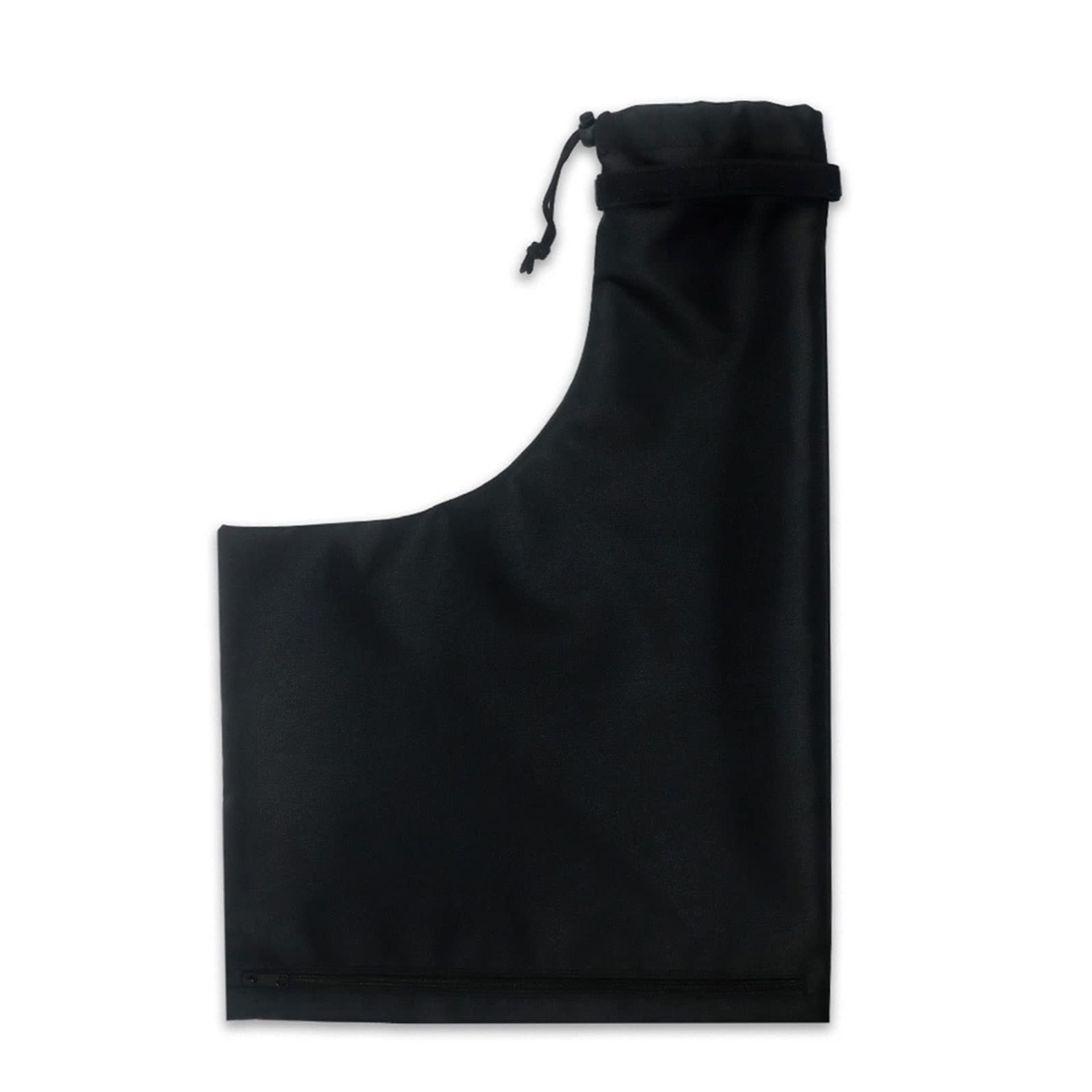 Premium Black Leaf Blower Vacuum Bag with Zipper - Durable Oxford Cloth, 16.7x22.8 Inch for Garden Use