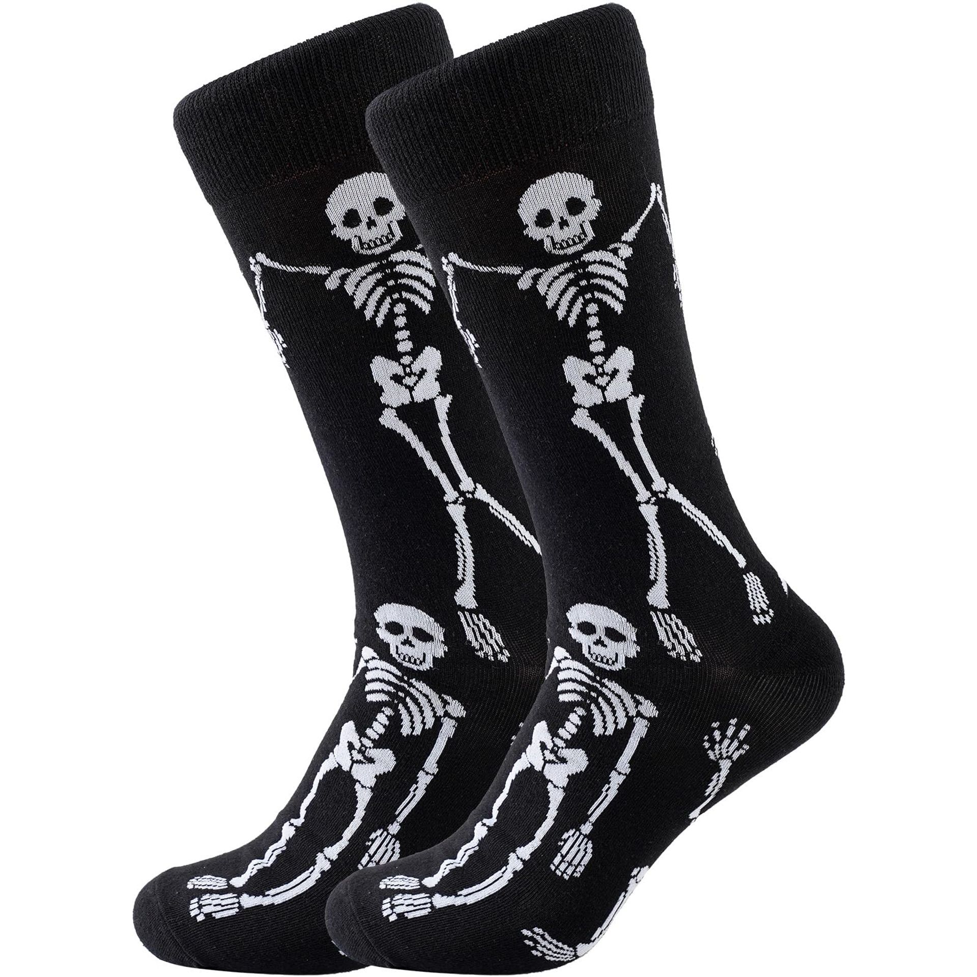 Men's Fun Dress Socks Colourful Funky Cotton Office Socks Gift Set - LemonTea3 UK 6-11