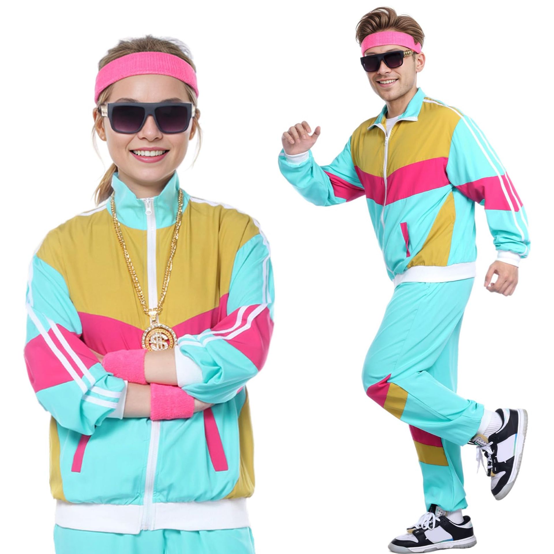 Shell Suit 90s Fancy Dress Ideas Female 80s 90s Retro Shell Suit Fancy  Dress Costume With