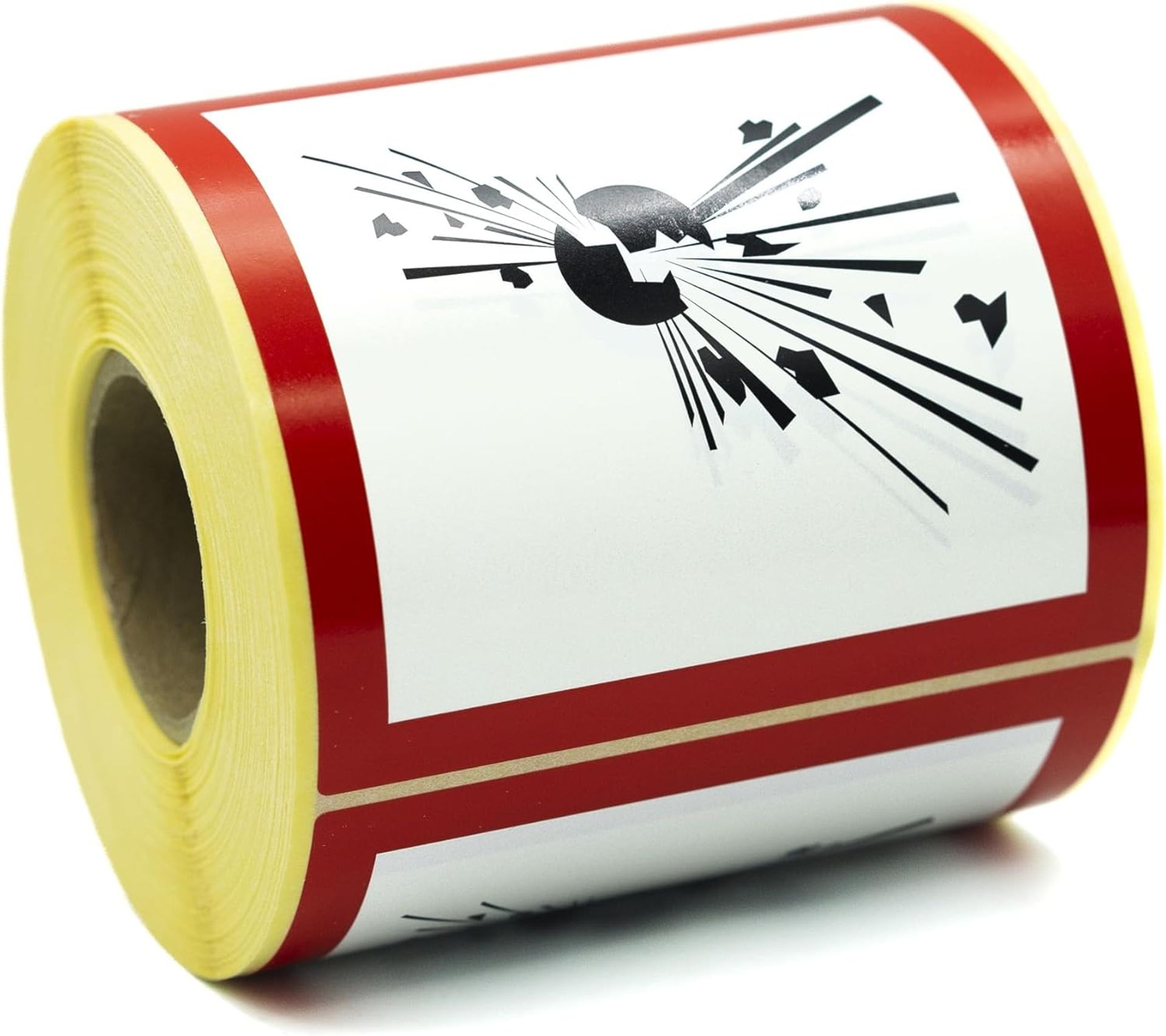 GHS Symbols Hazardous Goods Labels 500 Pack, Explosion Hazard, 100x100mm