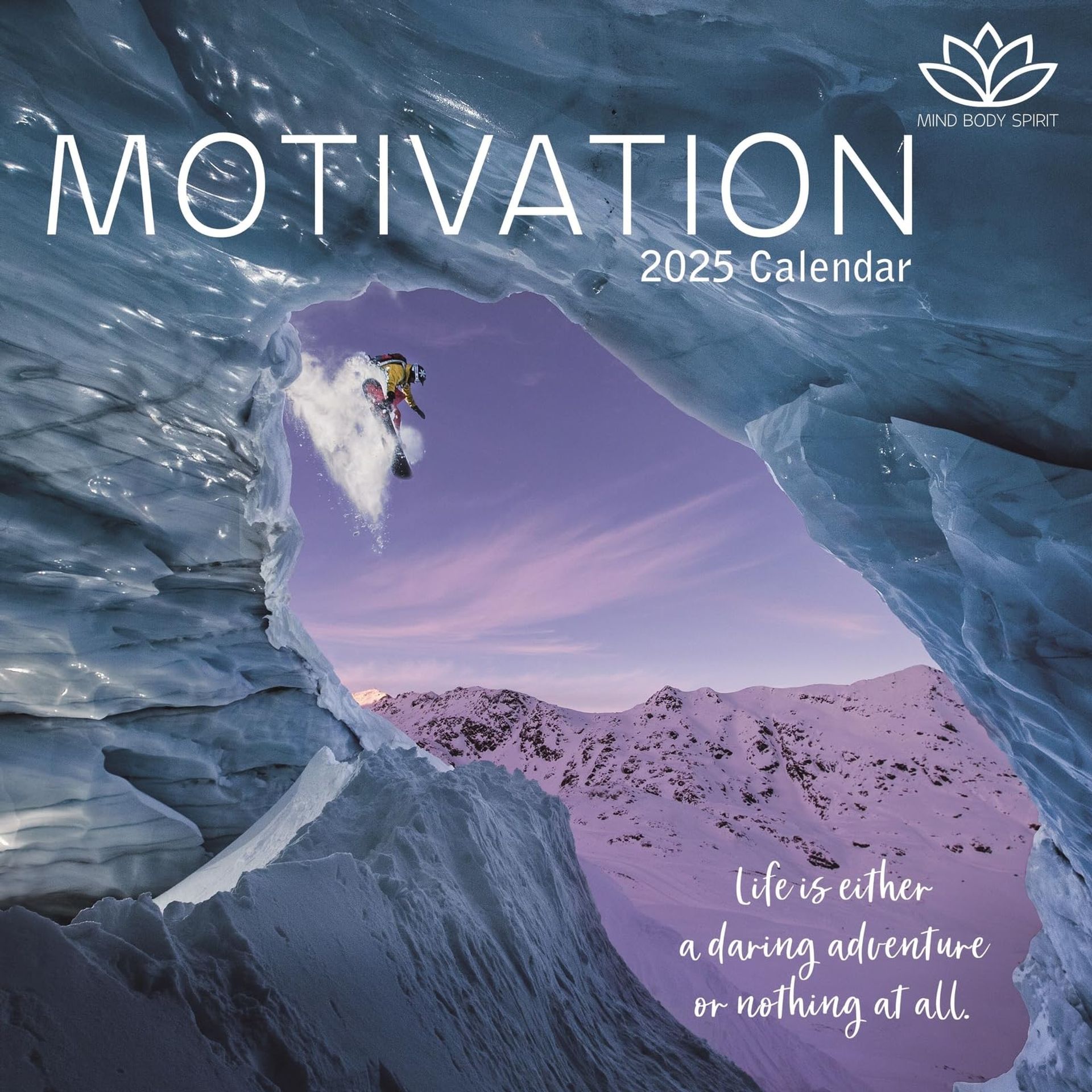 2025 Motivation Wall Calendar, 16-Month Mind, Body, Spirit Theme with 180 Reminder Stickers, 30x30 CM