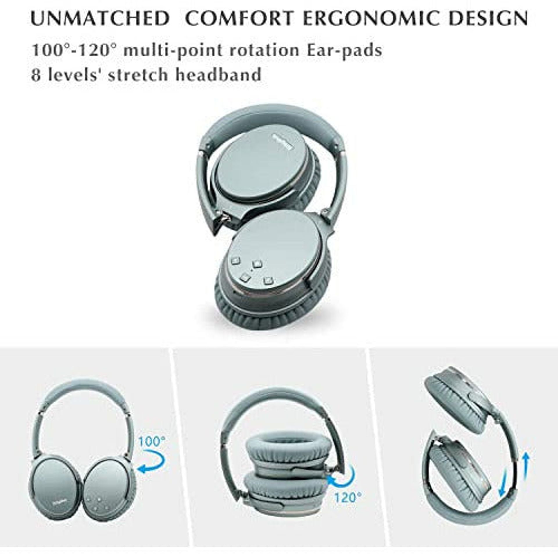 Srhythm NC35 Noise Cancelling Wireless Headphones Bluetooth 5.0