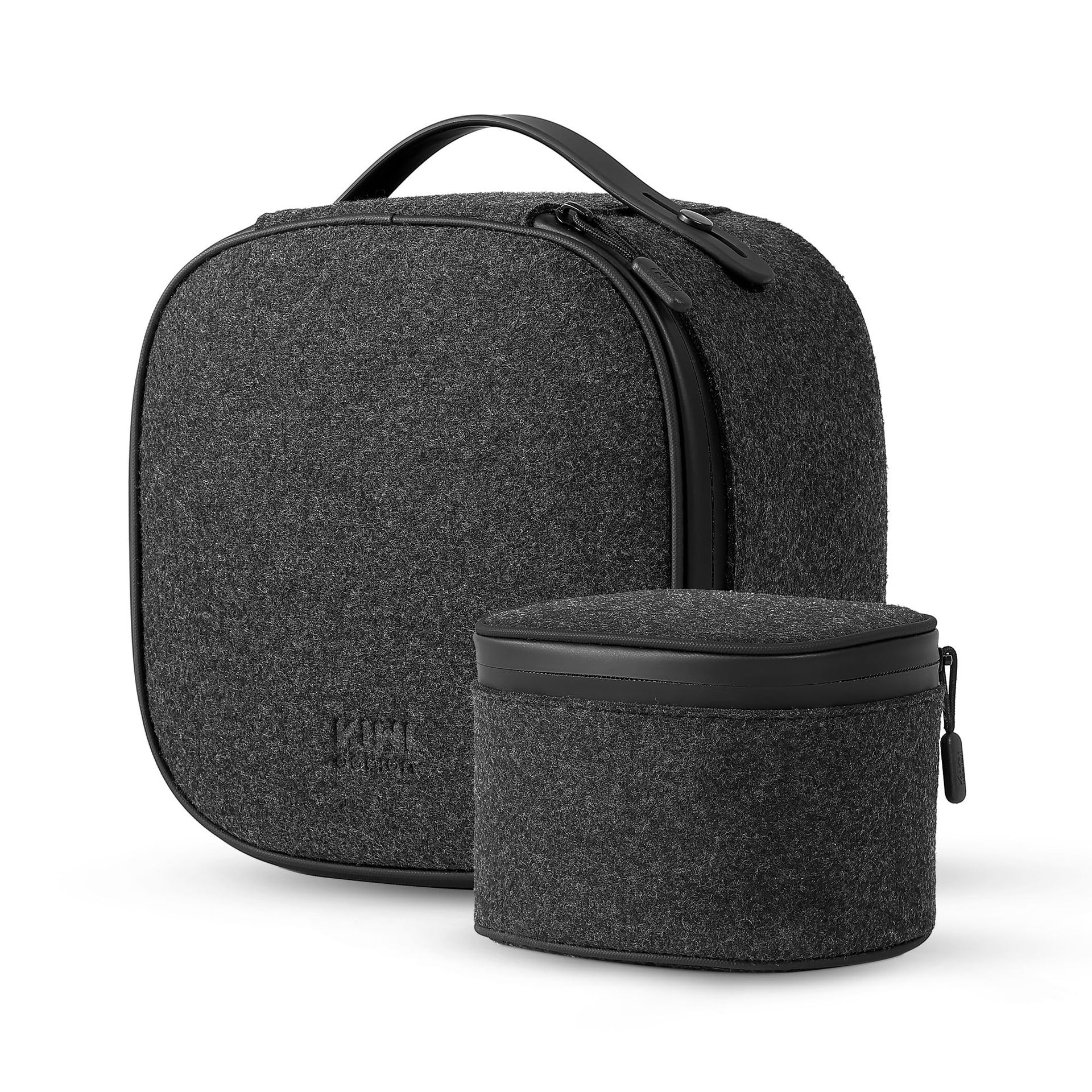 VR Headset Carrying Case Compatible with Meta Quest 3S/3/2 Vision Pro Original Strap and Controllers - Grey QP05