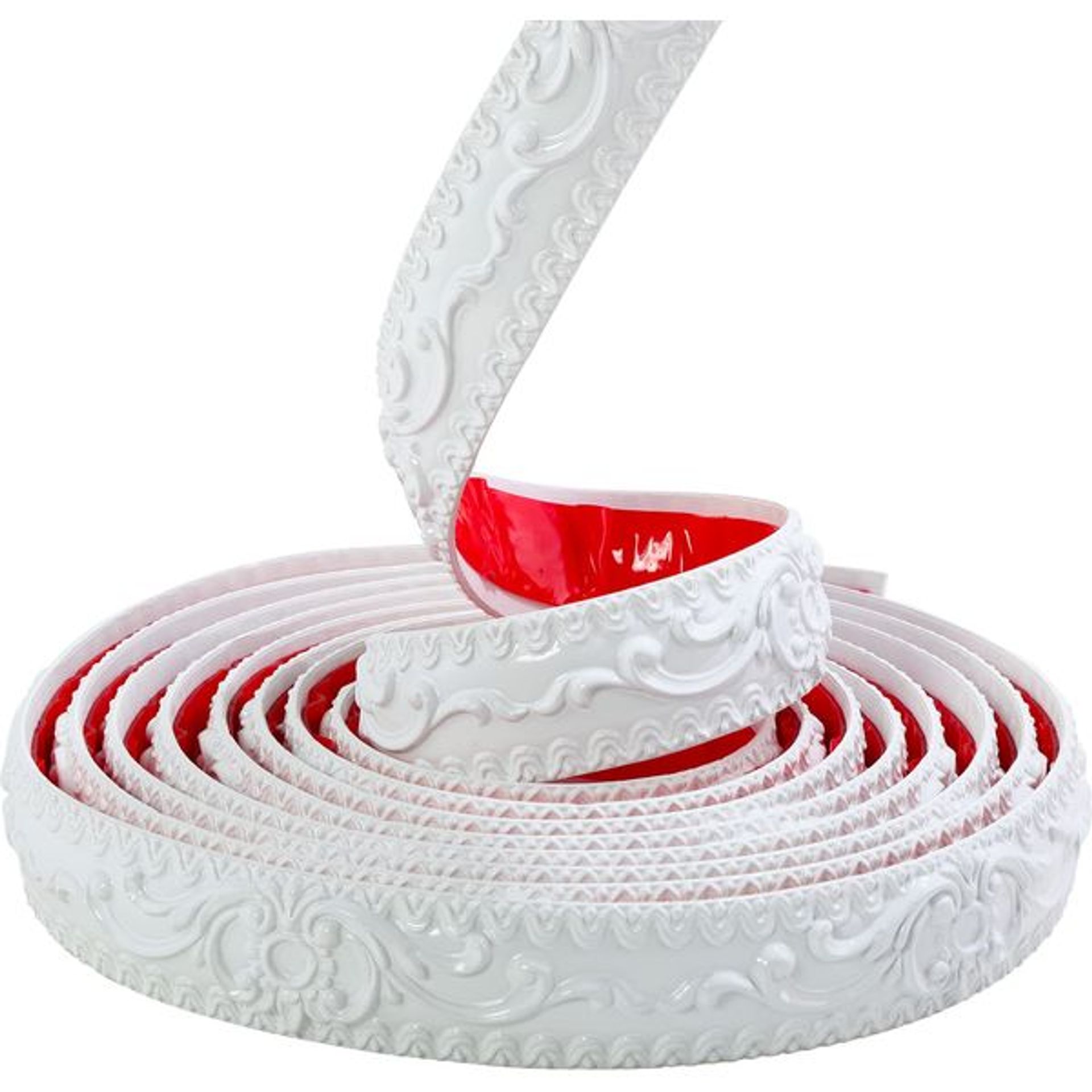 Flexible Wall Trim | Peel and Stick Self-Adhesive Design | Crown Mouldings for Cabinet Mirror Frame Wall Edge Home Decor, 5m x 36mm