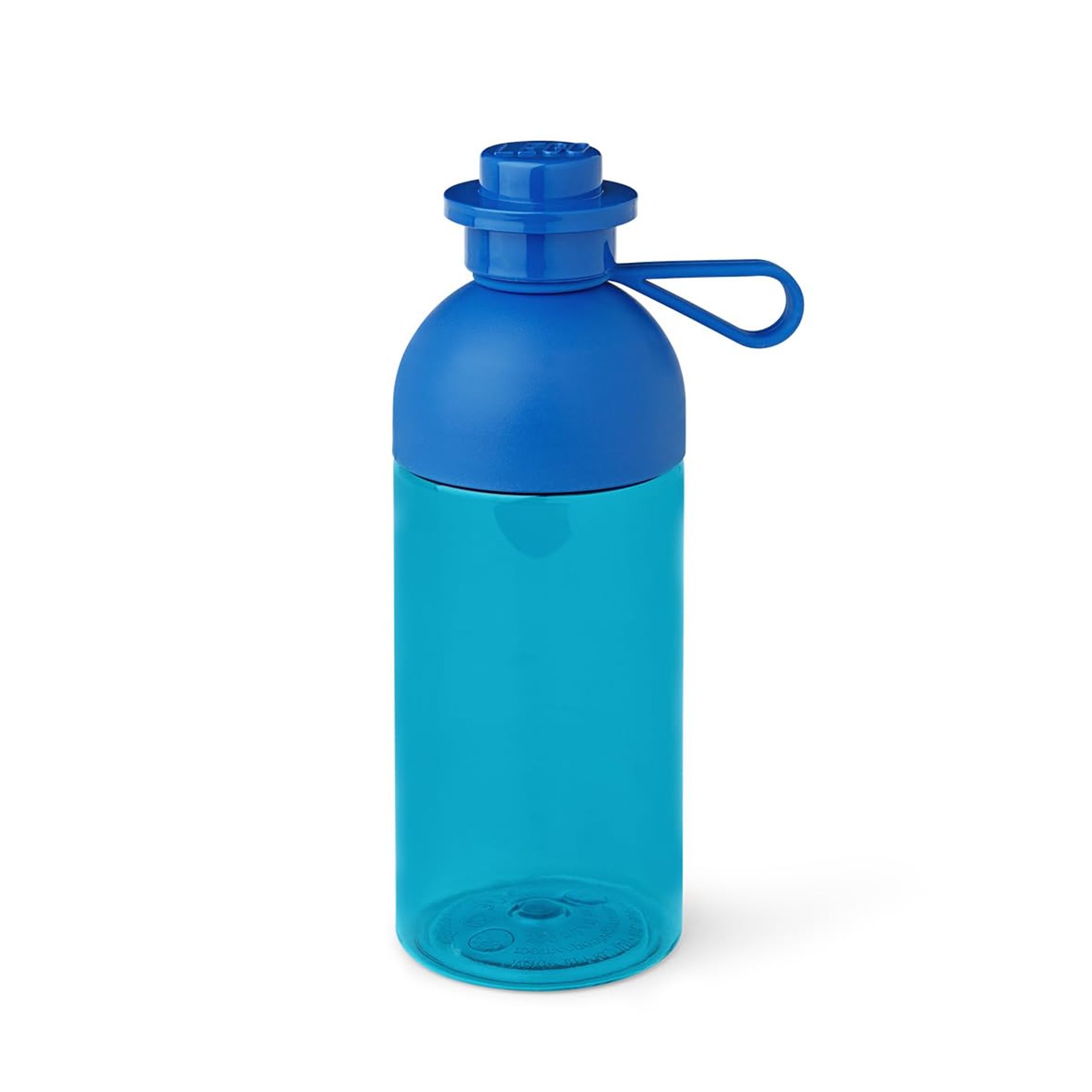 LEGO Kids Hydration Bottle 500ml Transparent Blue - Dishwasher Safe & Reusable