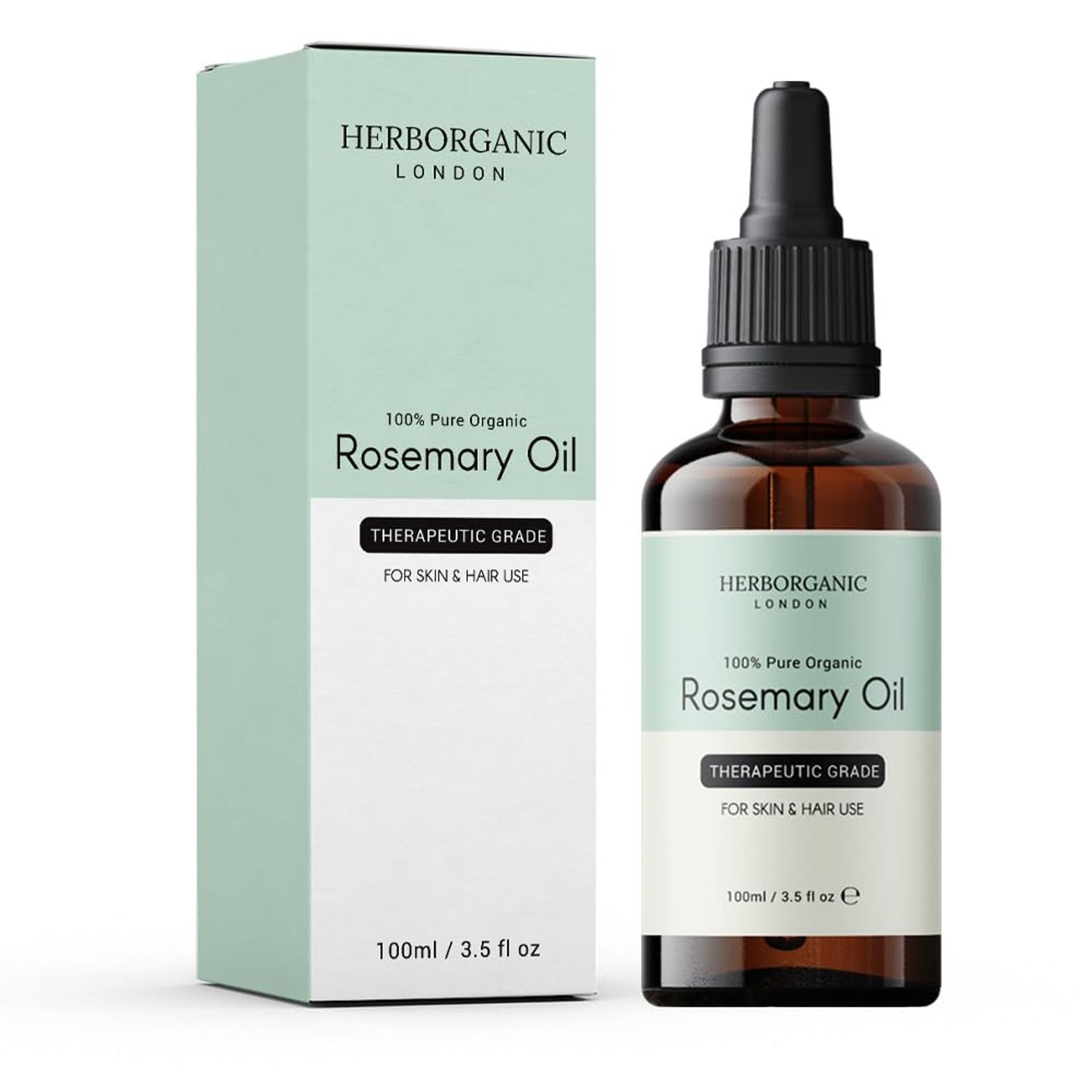Rosemary Oil for Hair Growth - Strengthen & Nourish Dry Hair & Scalp - HERBORGANIC - Valentines
