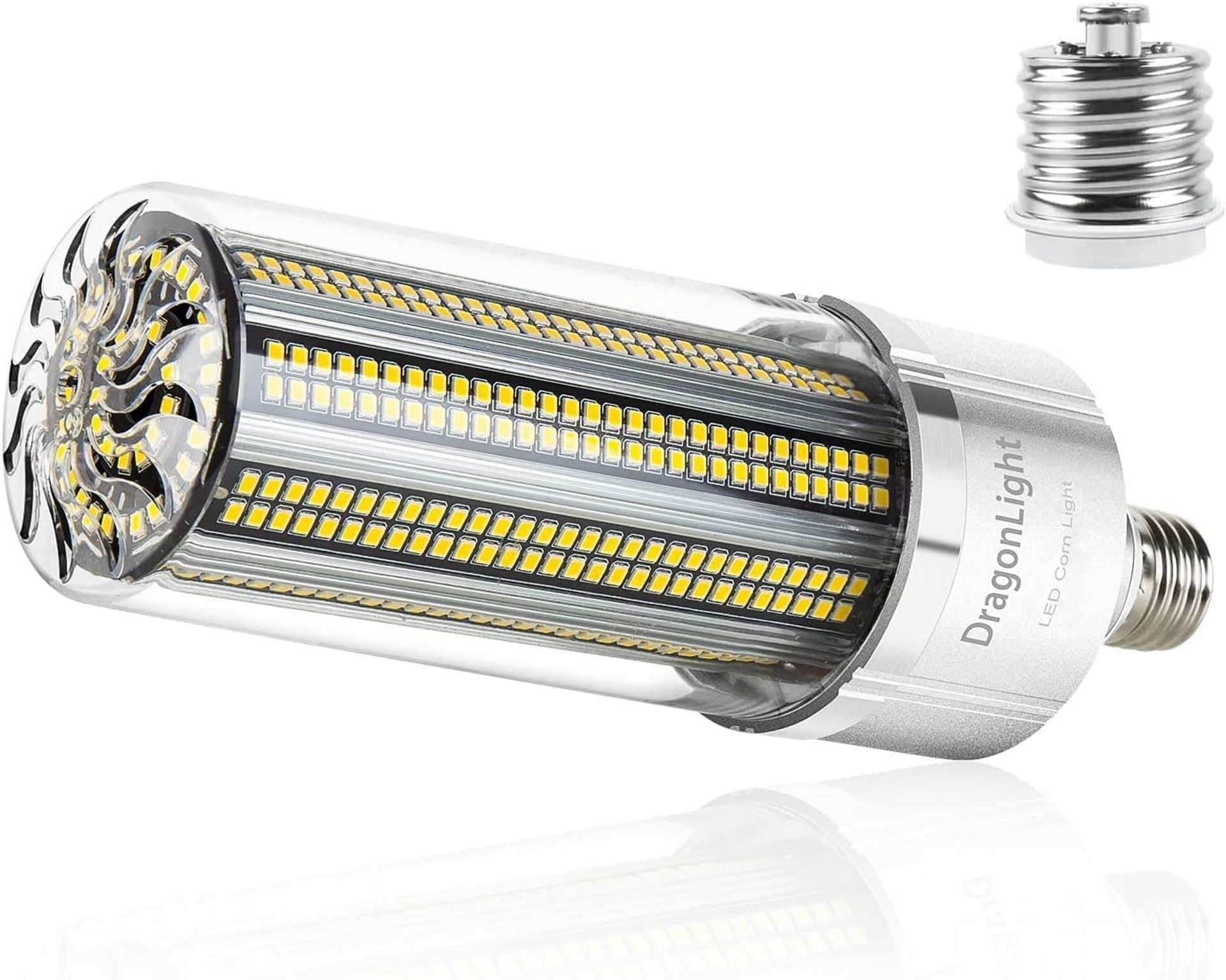 100W LED Corn Light Bulb, 12,000 Lumen, 5000K Daylight E27/E40 Base for Warehouse, Garage & Factory Lighting