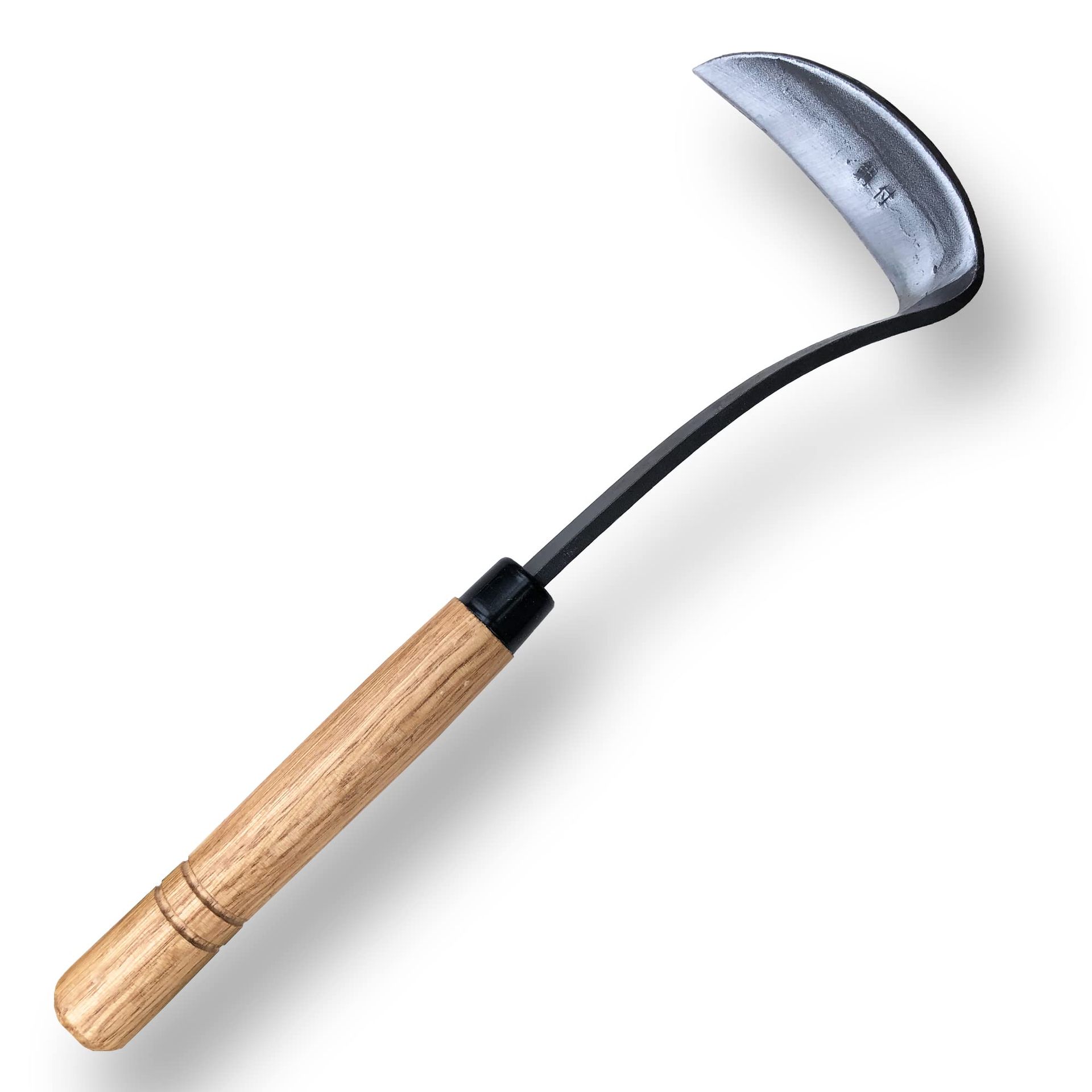 Japanese Style Hand Weeding Hoe 33cm – High-Carbon Steel Weed Removal Tool with Solid Wood Handle